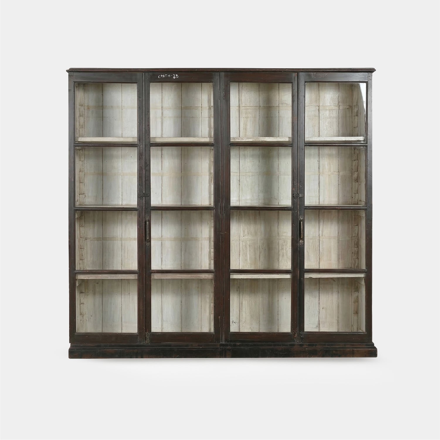 Vitrina 4 puertas madera y vidrio #1