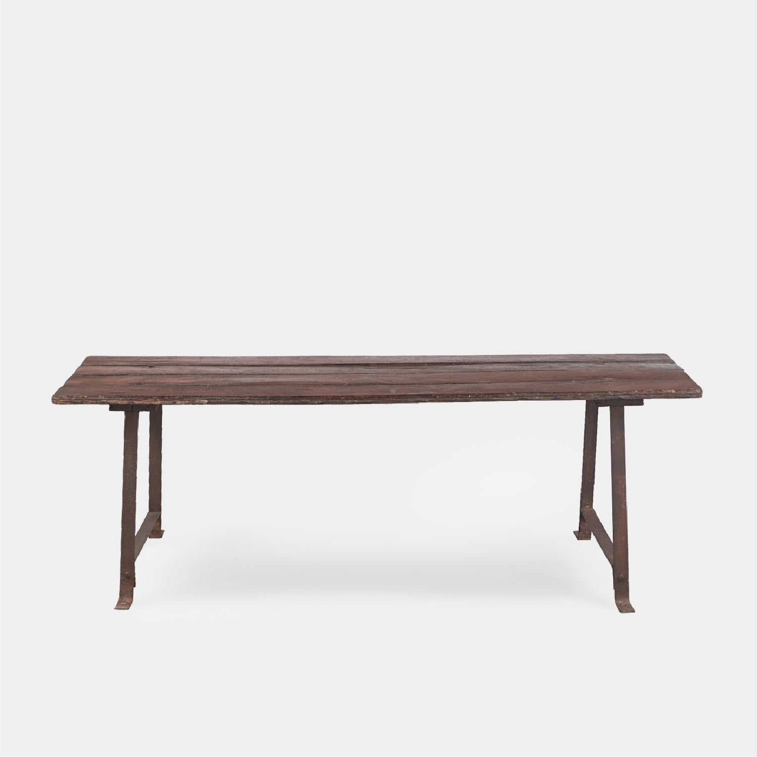 Banca Madera Y Acero Medium #5