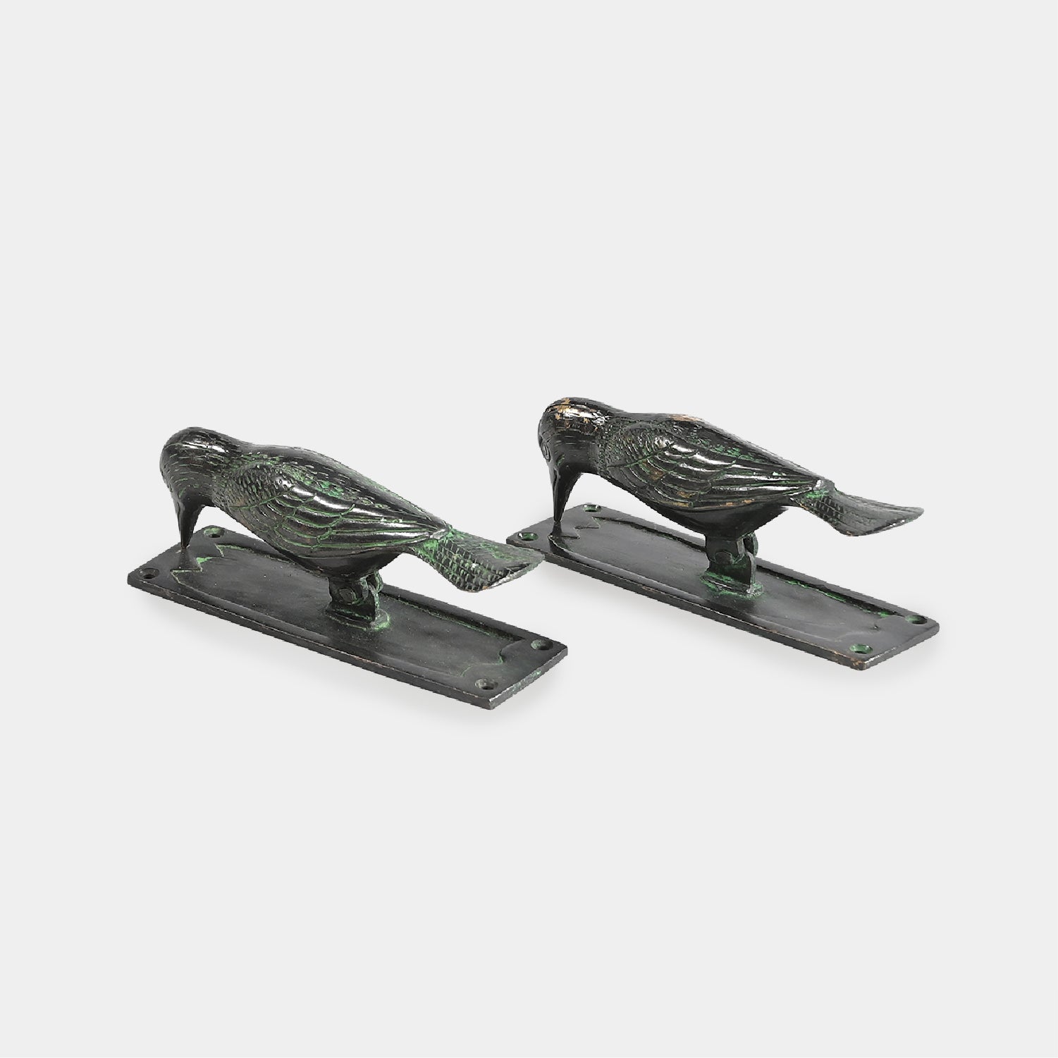 Manilla Puerta Pajaro Bronce