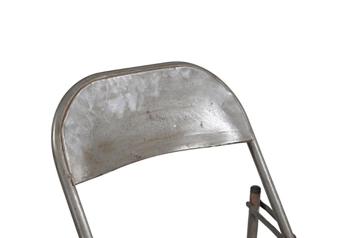 Silla Plegable Metal Gris