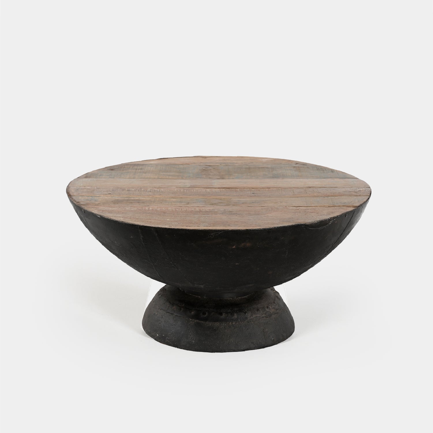 Mesa Centro Madera y Acero 80