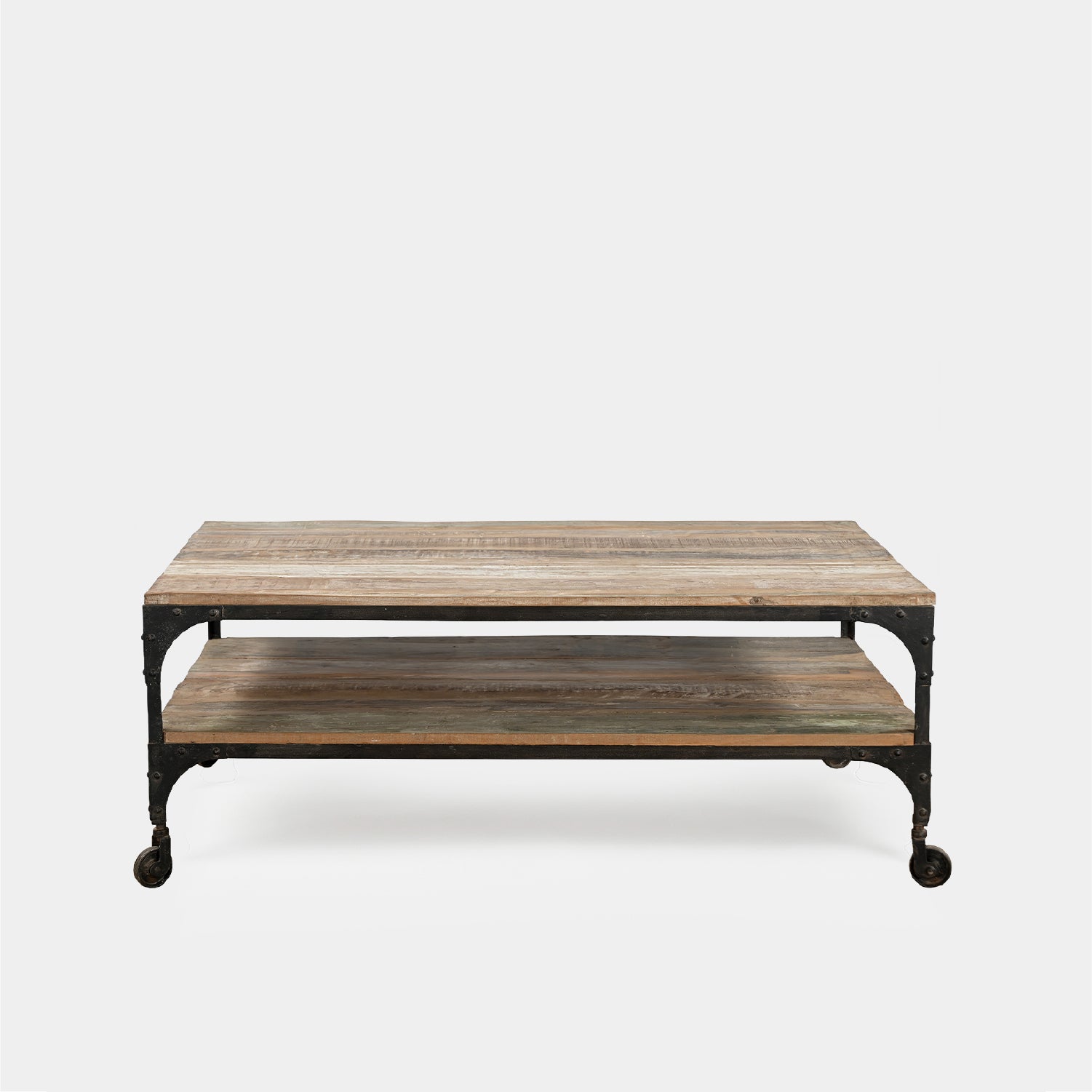 Mesa Centro Madera y Acero 128