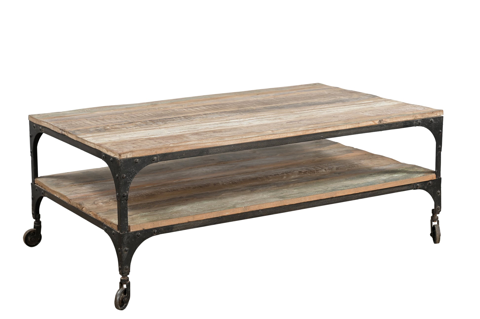 Mesa Centro Madera y Acero 128