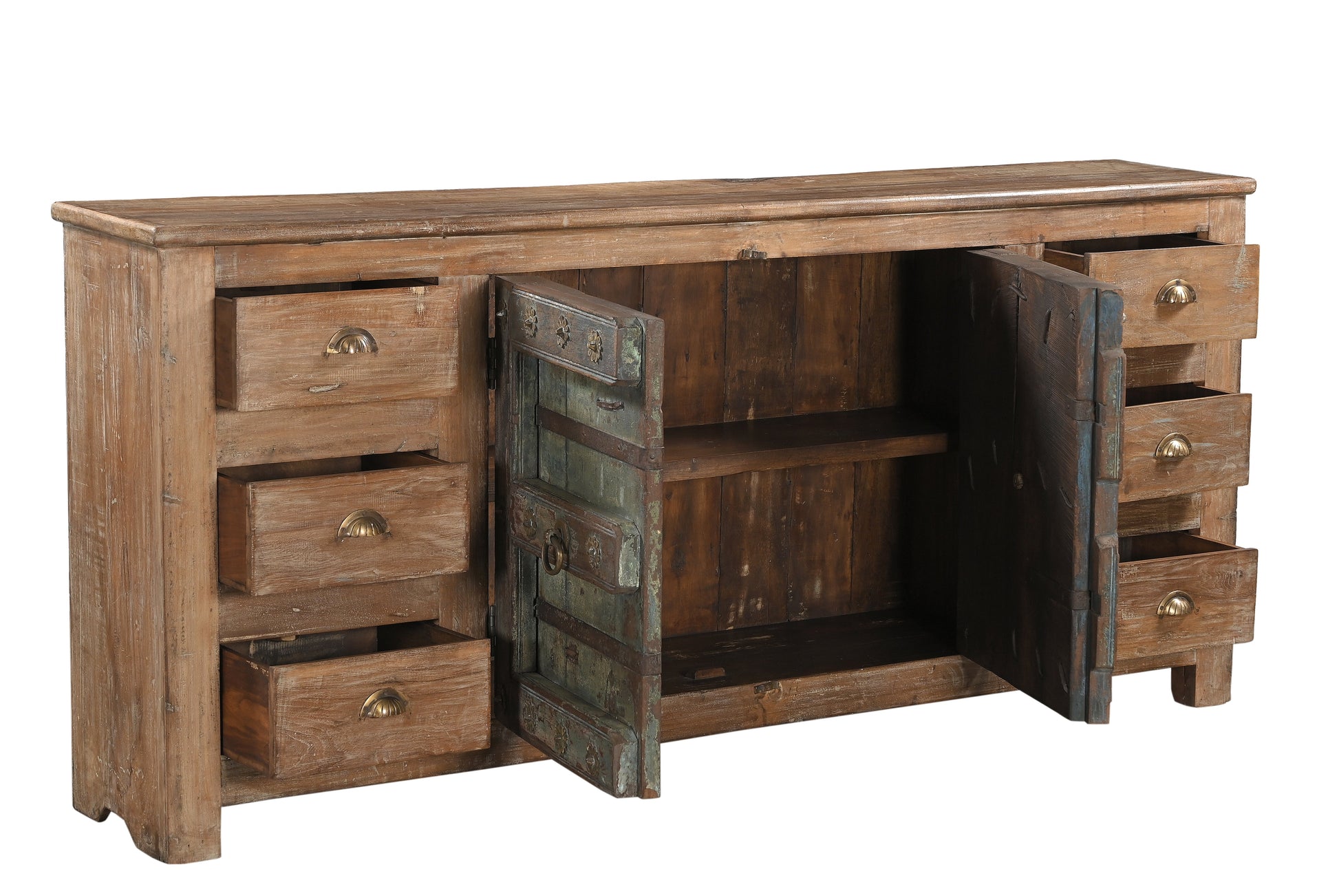 Arrimo 2 Puertas 6 Cajones Madera