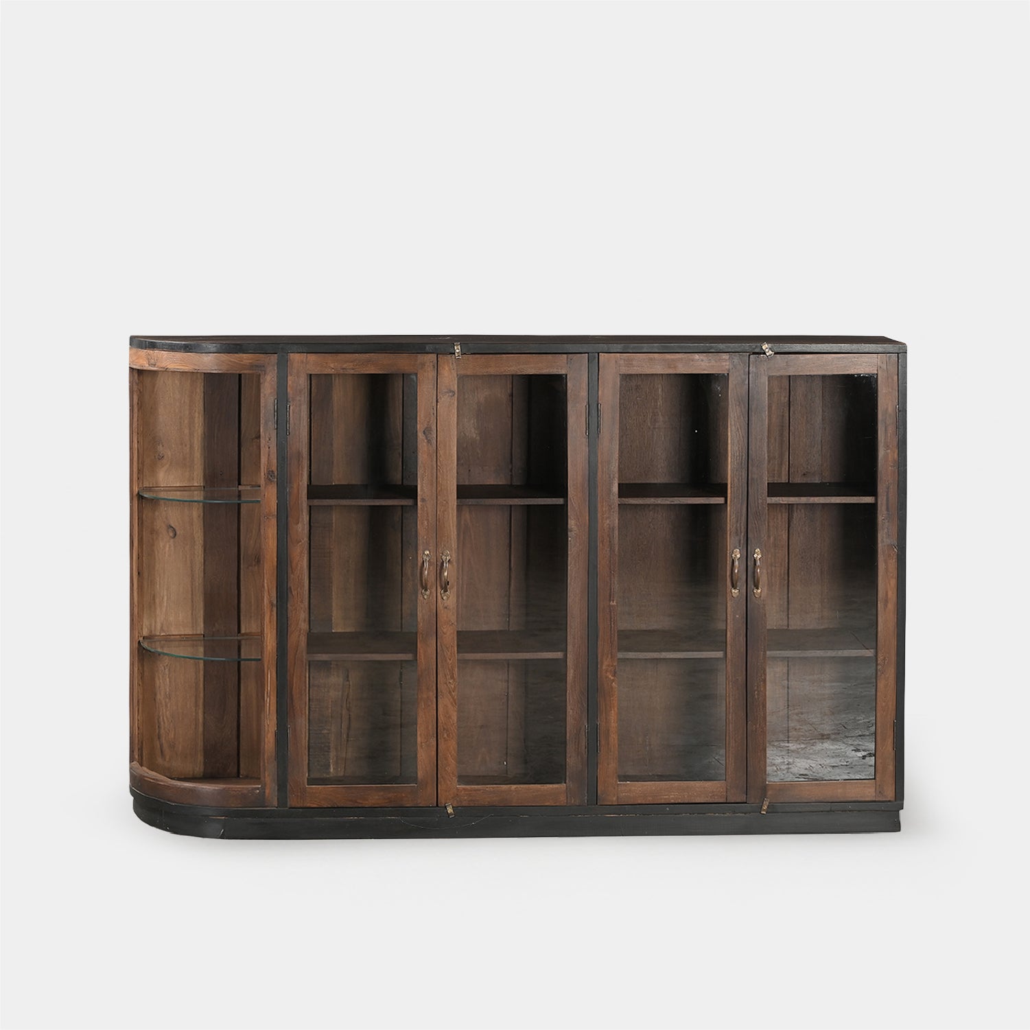 Vitrina 4 Puertas Madera
