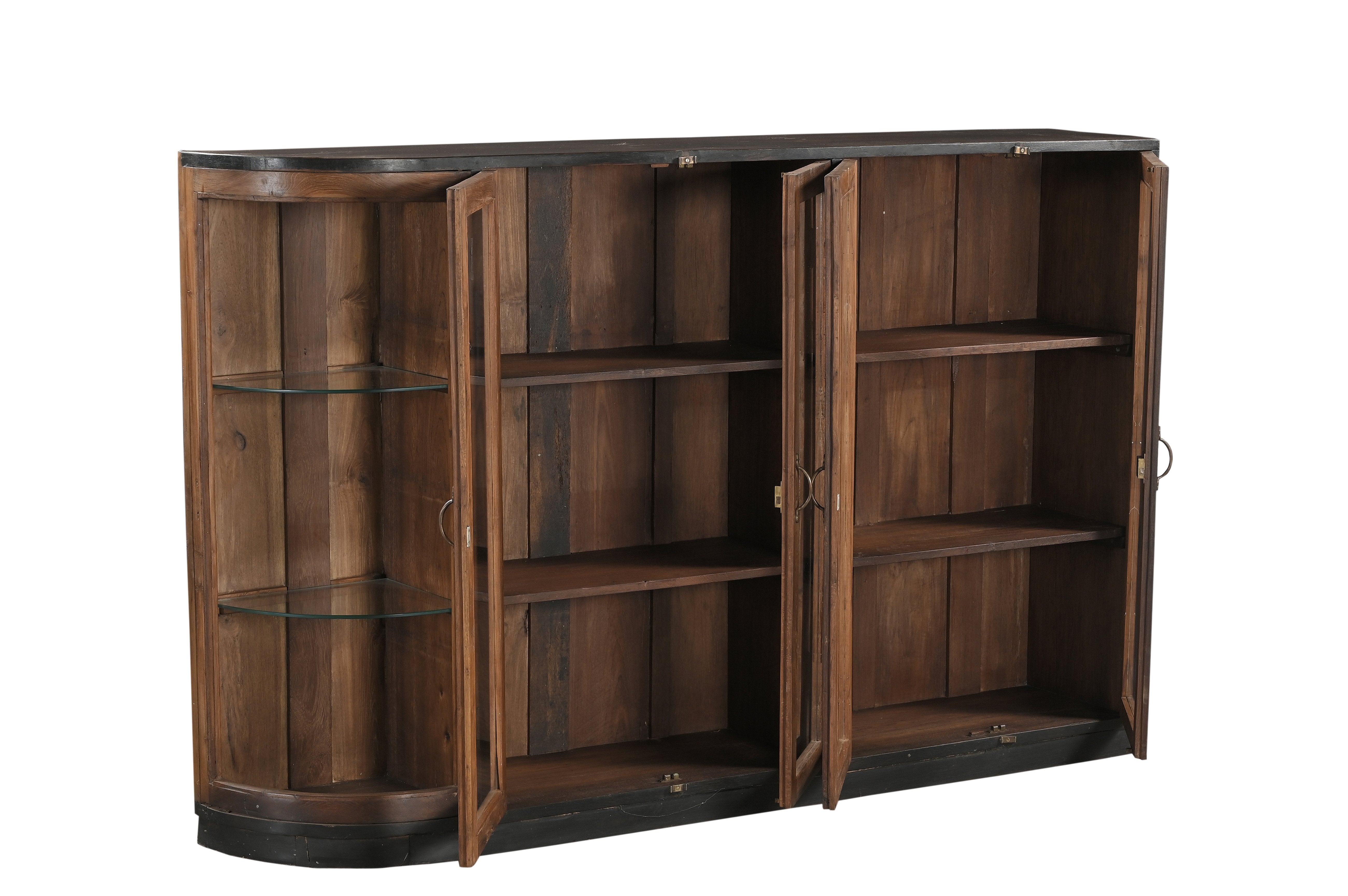 Vitrina 4 Puertas Madera