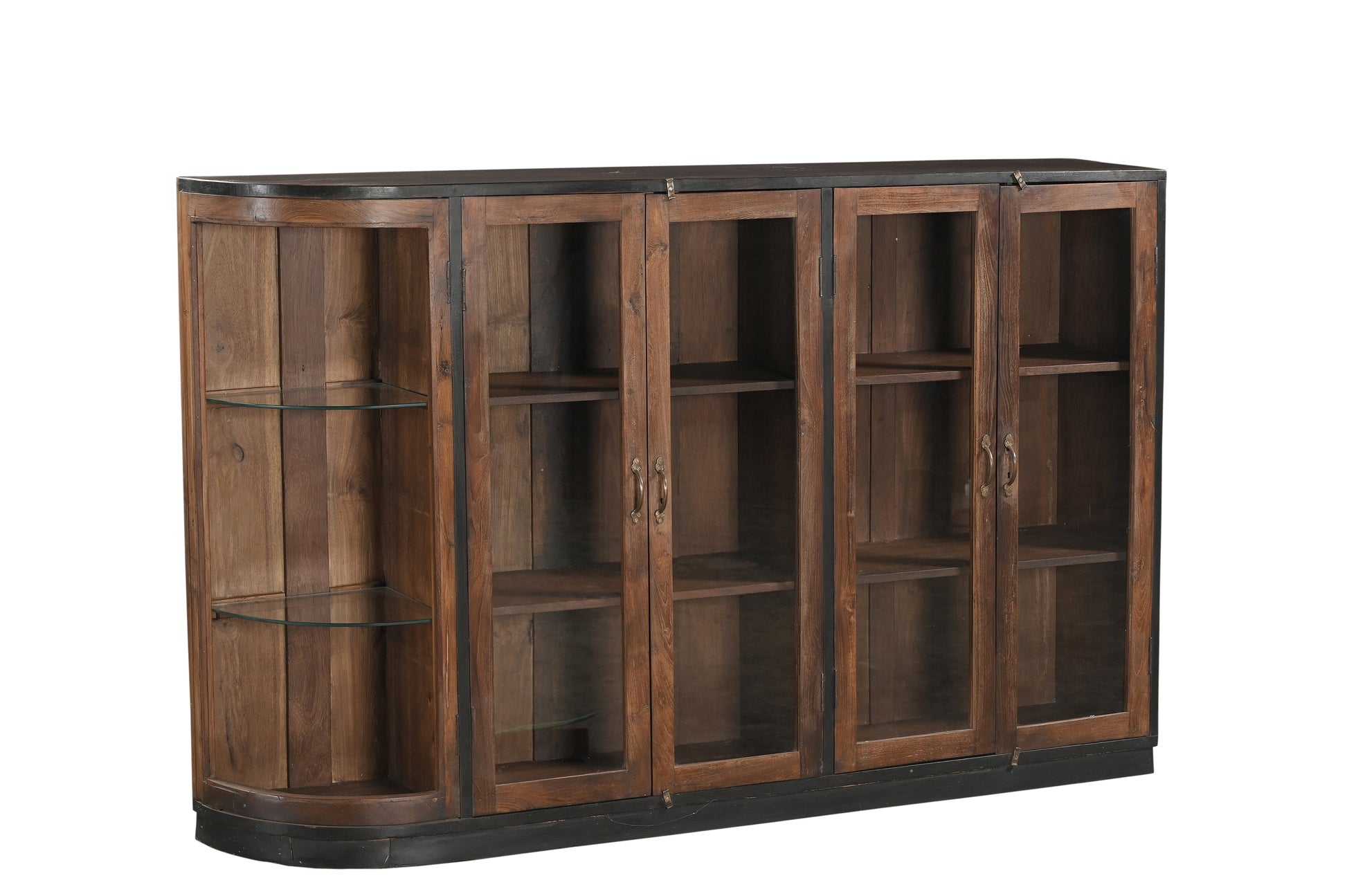 Vitrina 4 Puertas Madera