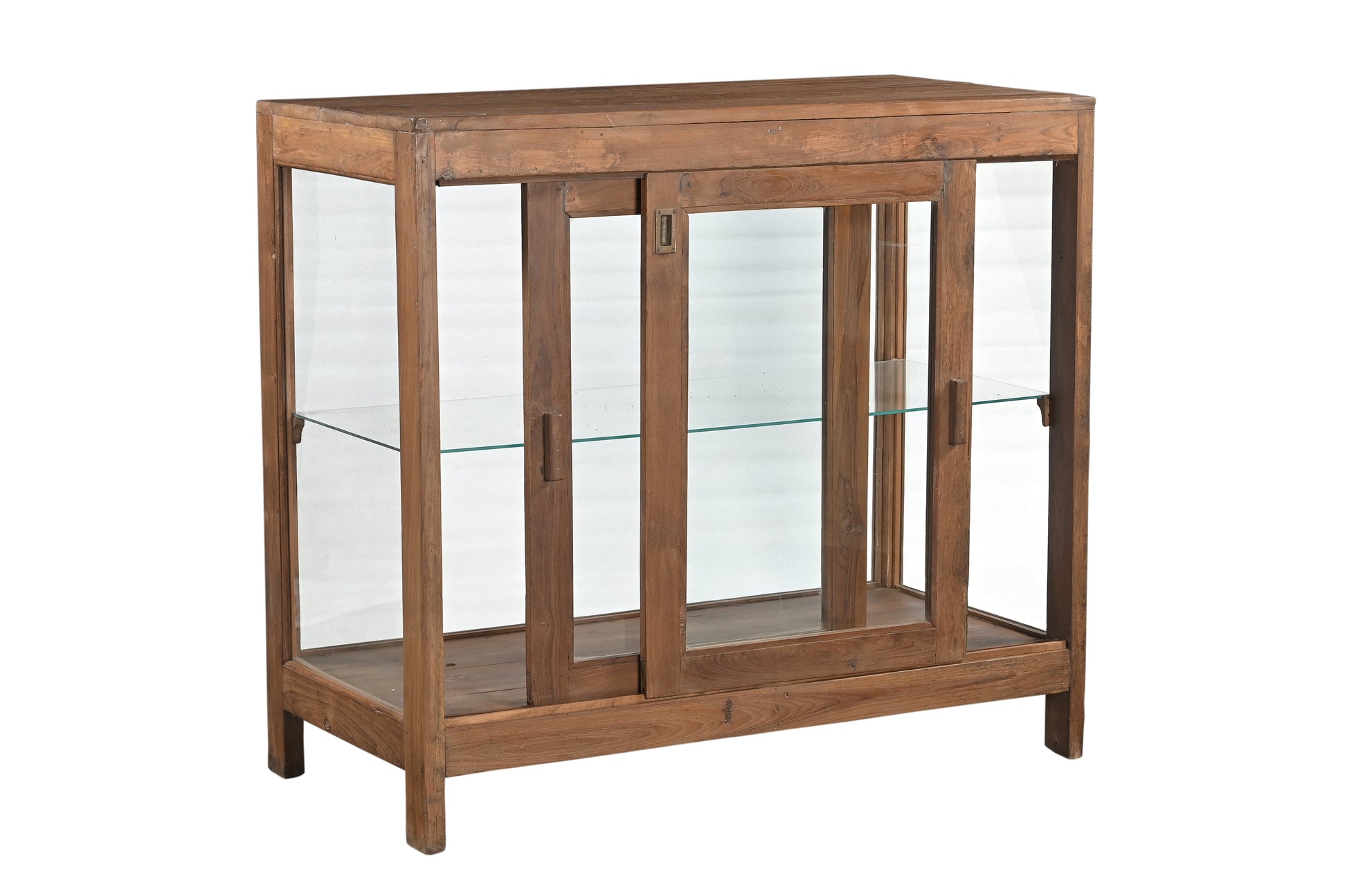 Vitrina 2 Puertas Madera y Vidrio 108