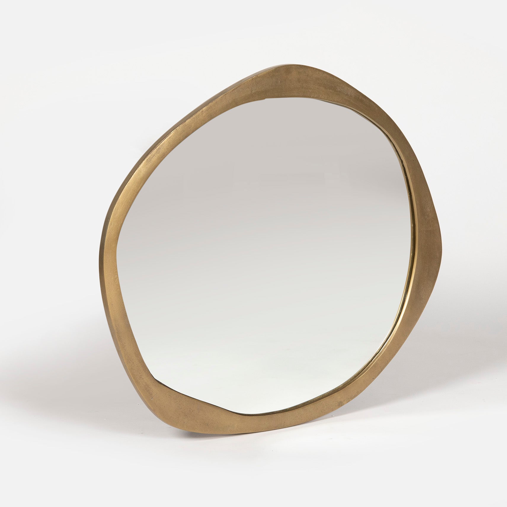 Espejo Lan Ovalado Brass Antique