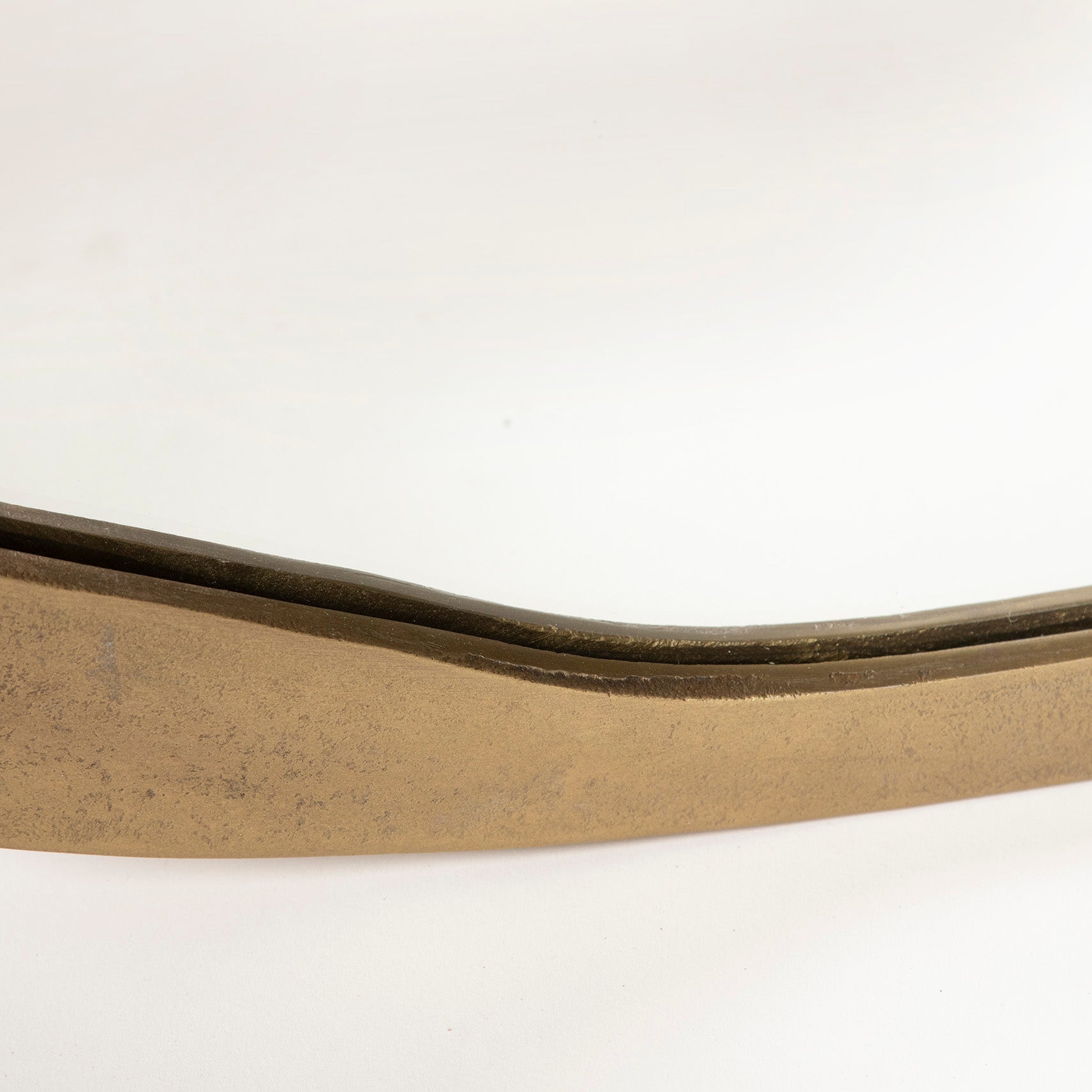 Espejo Lan Ovalado Brass Antique
