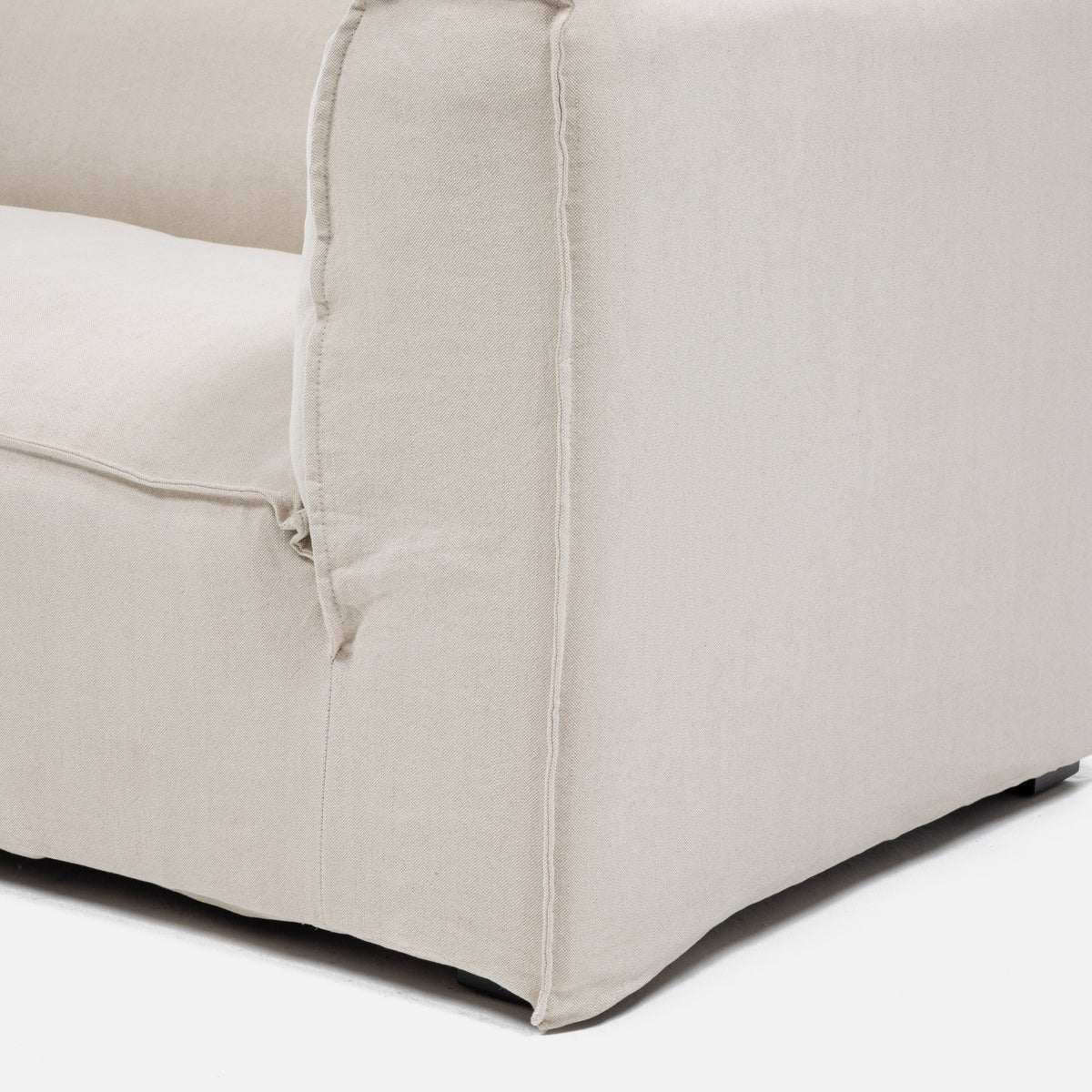 Funda Sofa Seccional Cube One Arm Izq Crudo Yf80