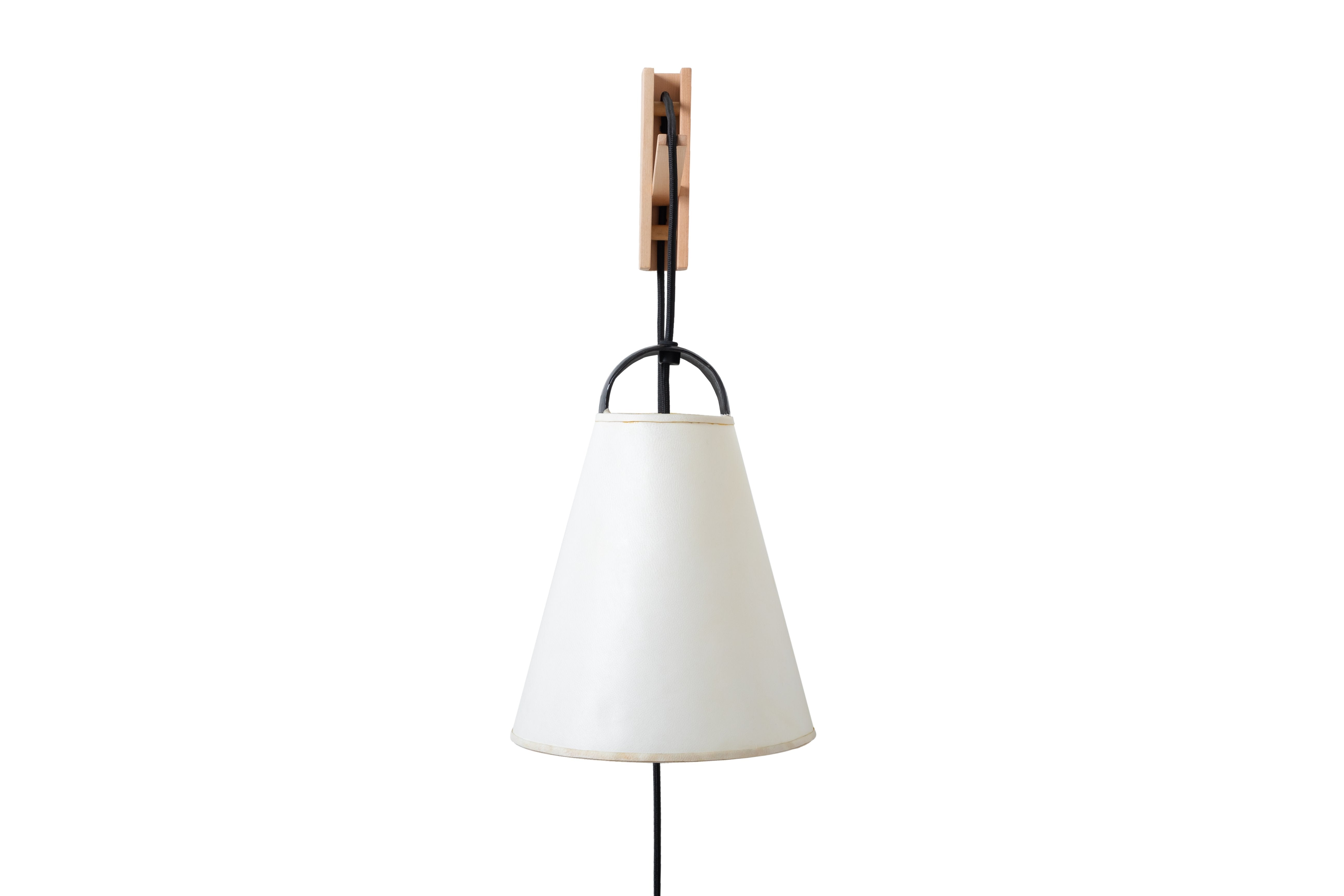 Apliqué Cencerro Pergamino base madera