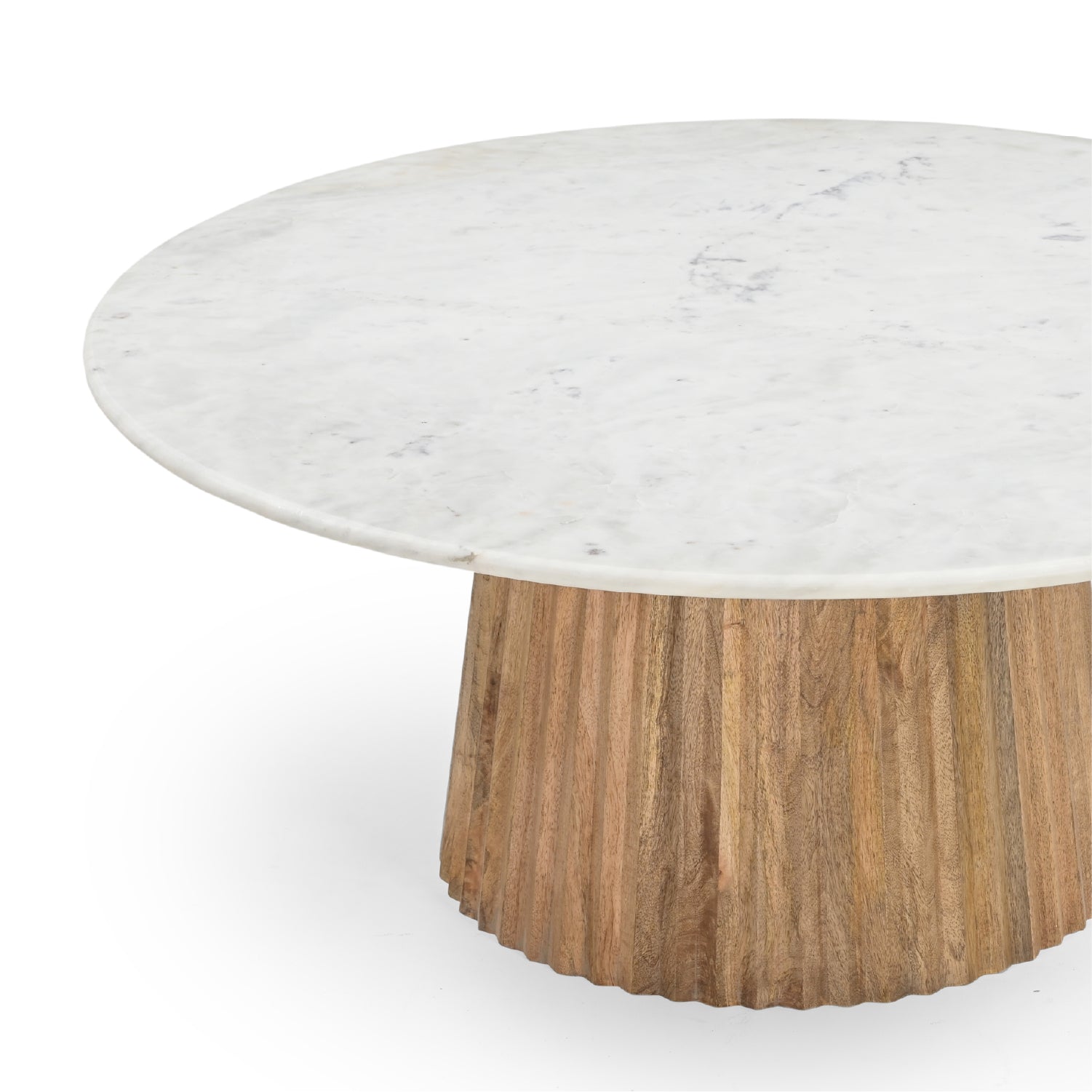 Mesa Centro Icon 3 Natural Marmol Blanco