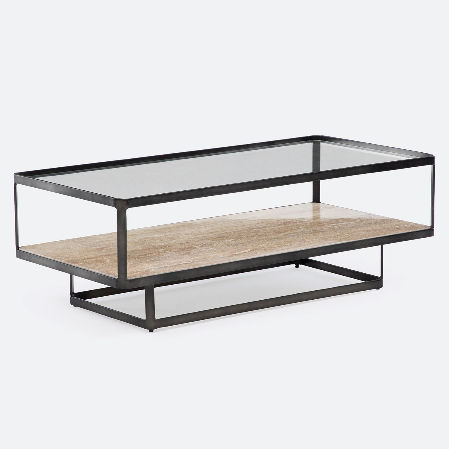 Mesa Centro Caprice Vidrio y Marmol