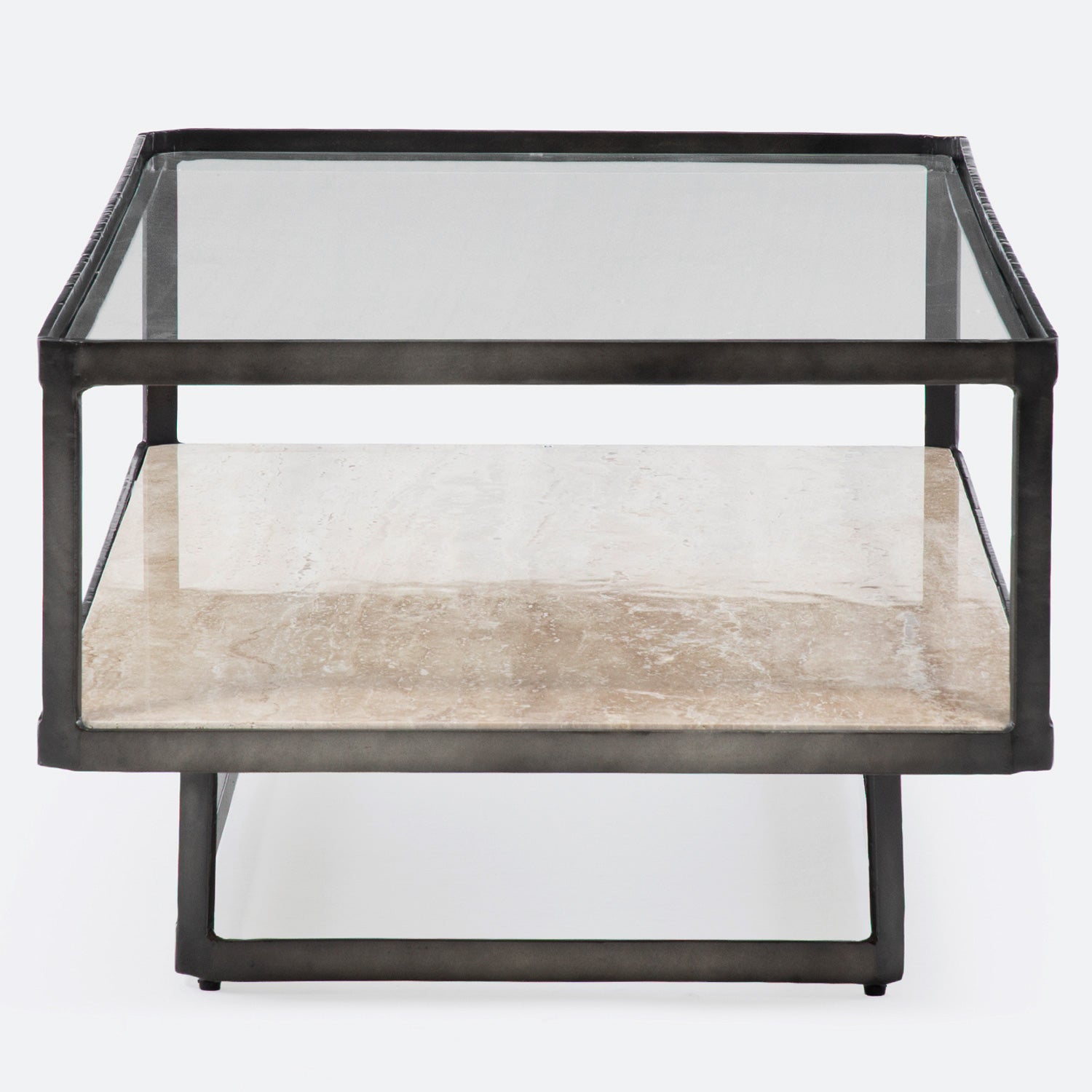 Mesa Centro Caprice Vidrio y Marmol