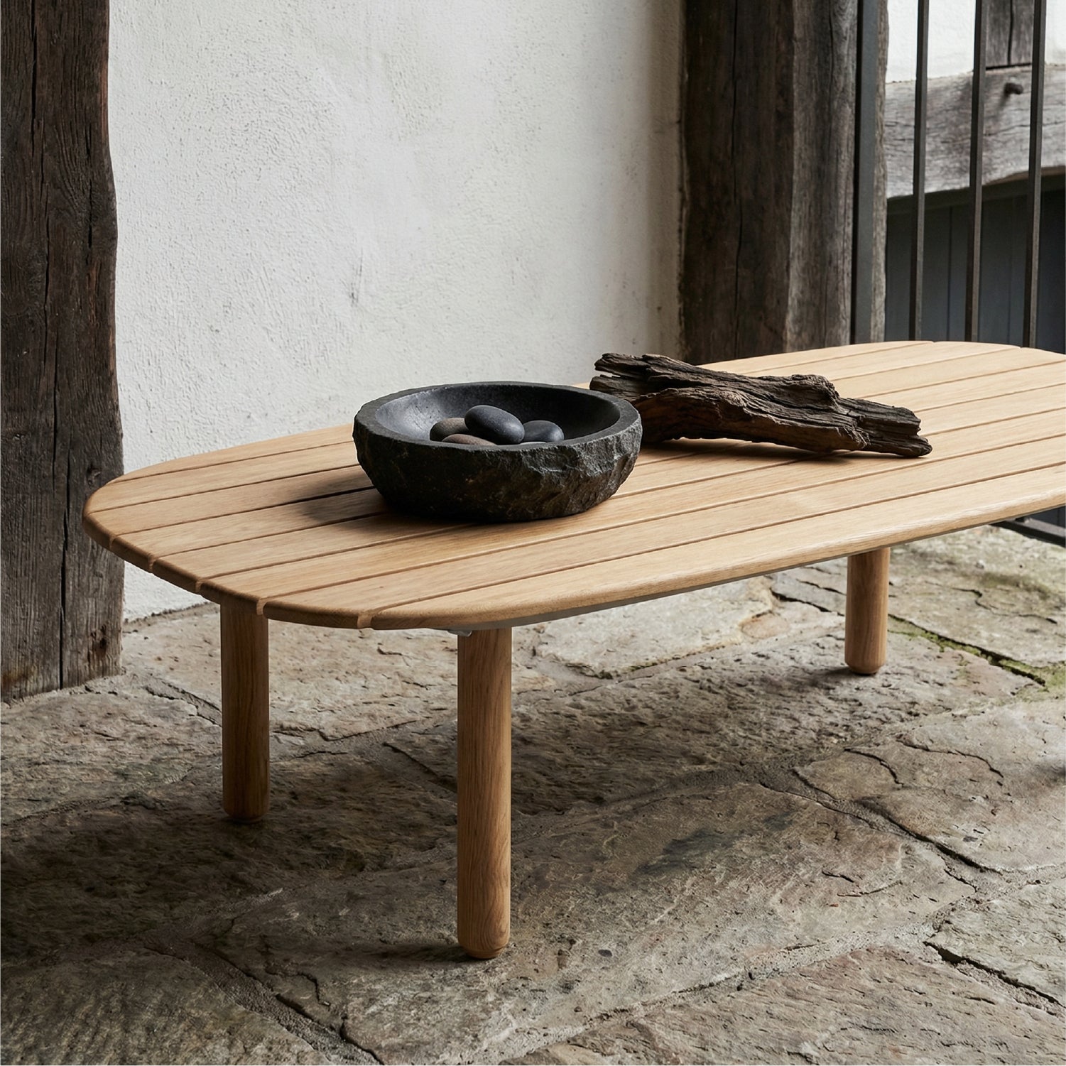 Mesa Centro Terraza Navene Beige