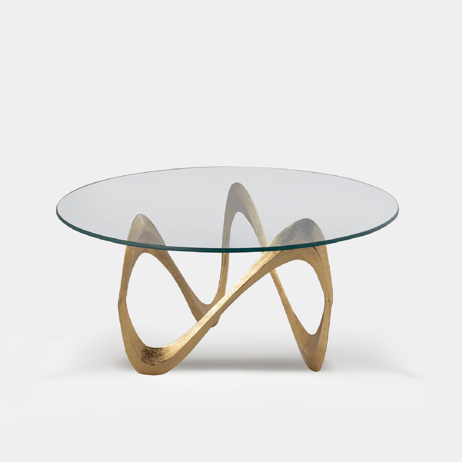 Mesa Centro Espira Shiny Gold
