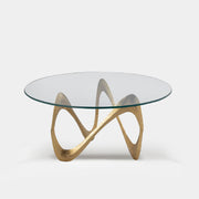 Mesa Centro Espira Shiny Gold