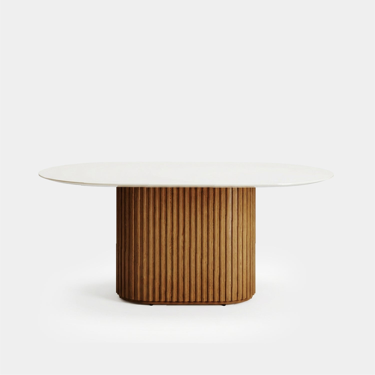 Mesa Comedor Ciccio Blanco Y Canela
