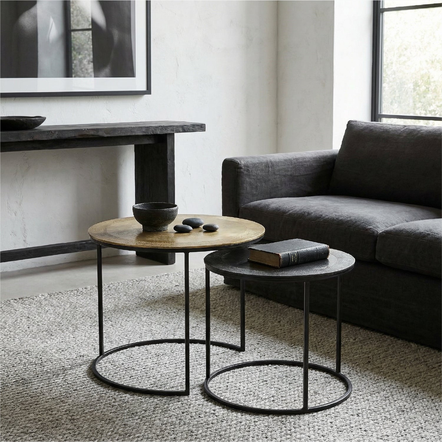 Mesa Lateral Jacobsen Circular Doble