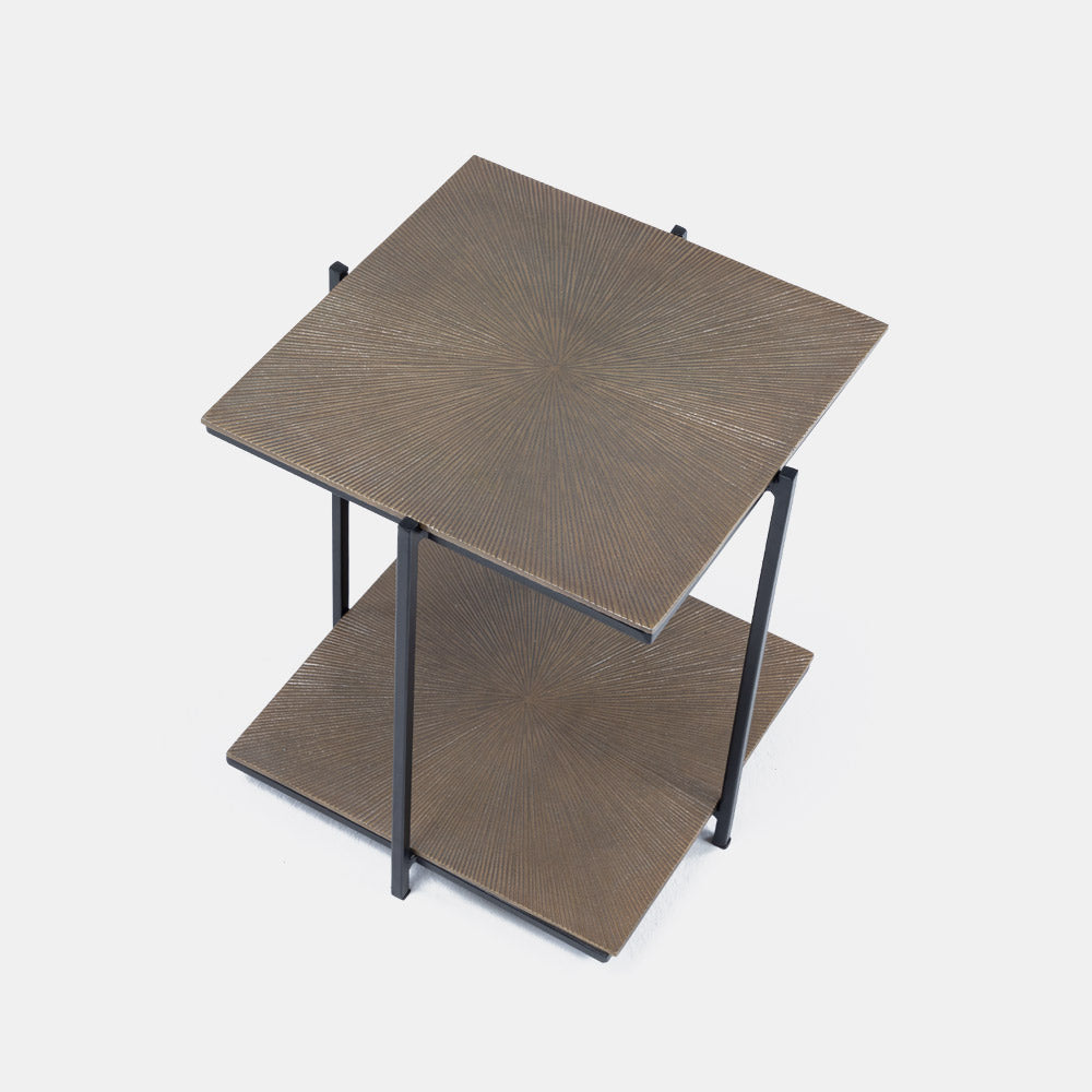 Mesa Lateral Allia Brass Antique