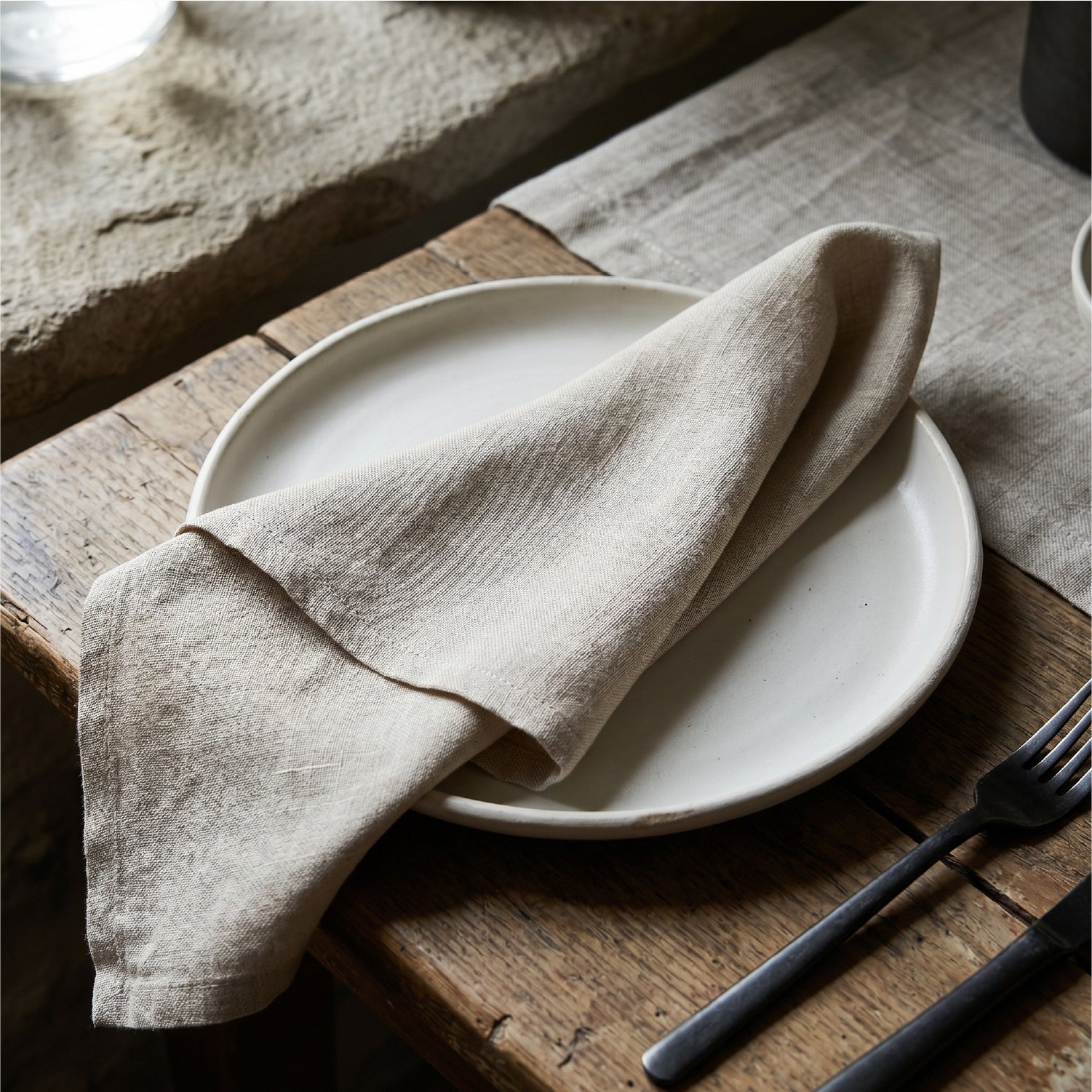 Servilleta 100% Lino Beige