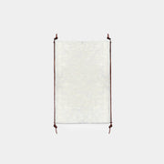 Soporte Paper Print Cuero y Acero Cafe