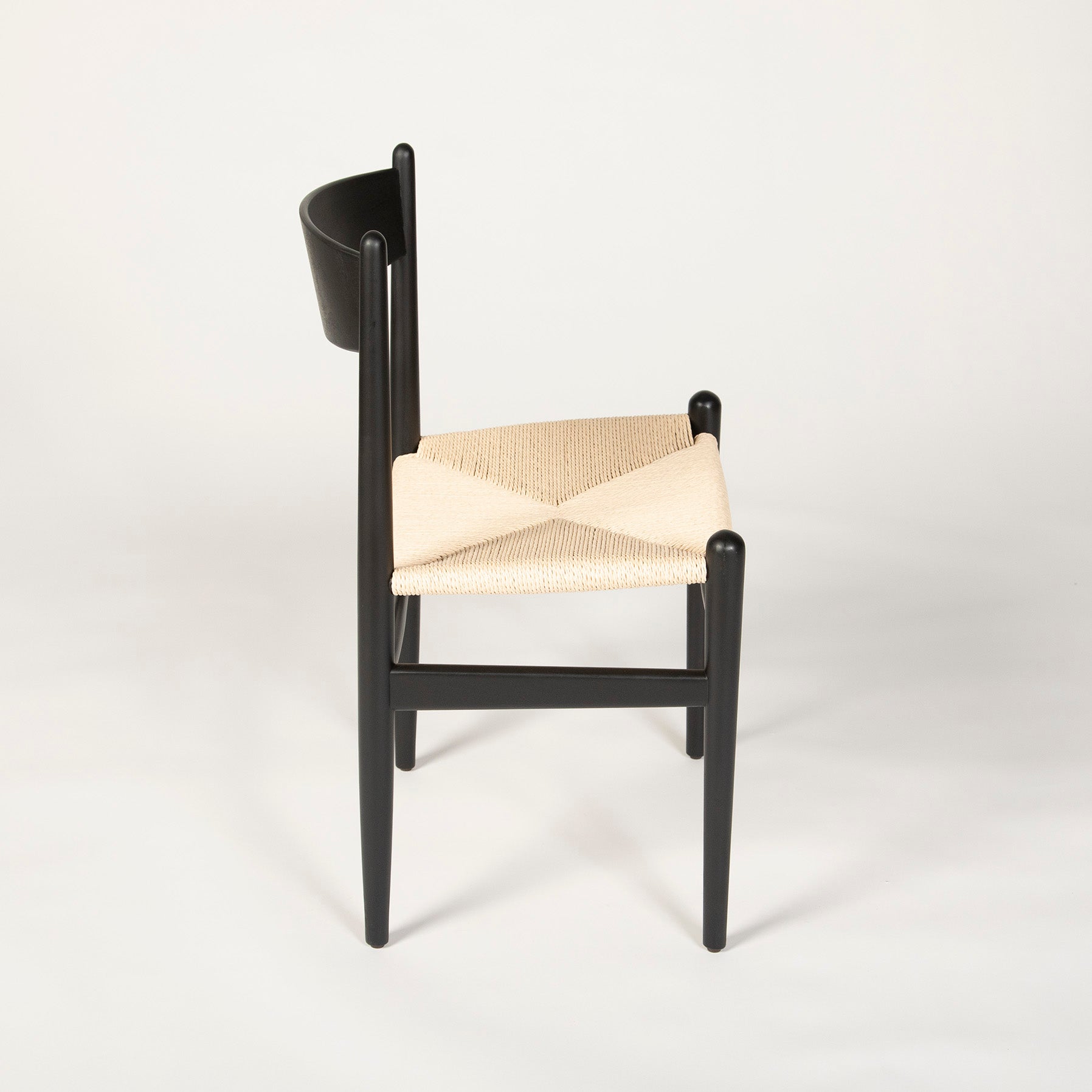 Silla Comedor Grand Cuerda Negra