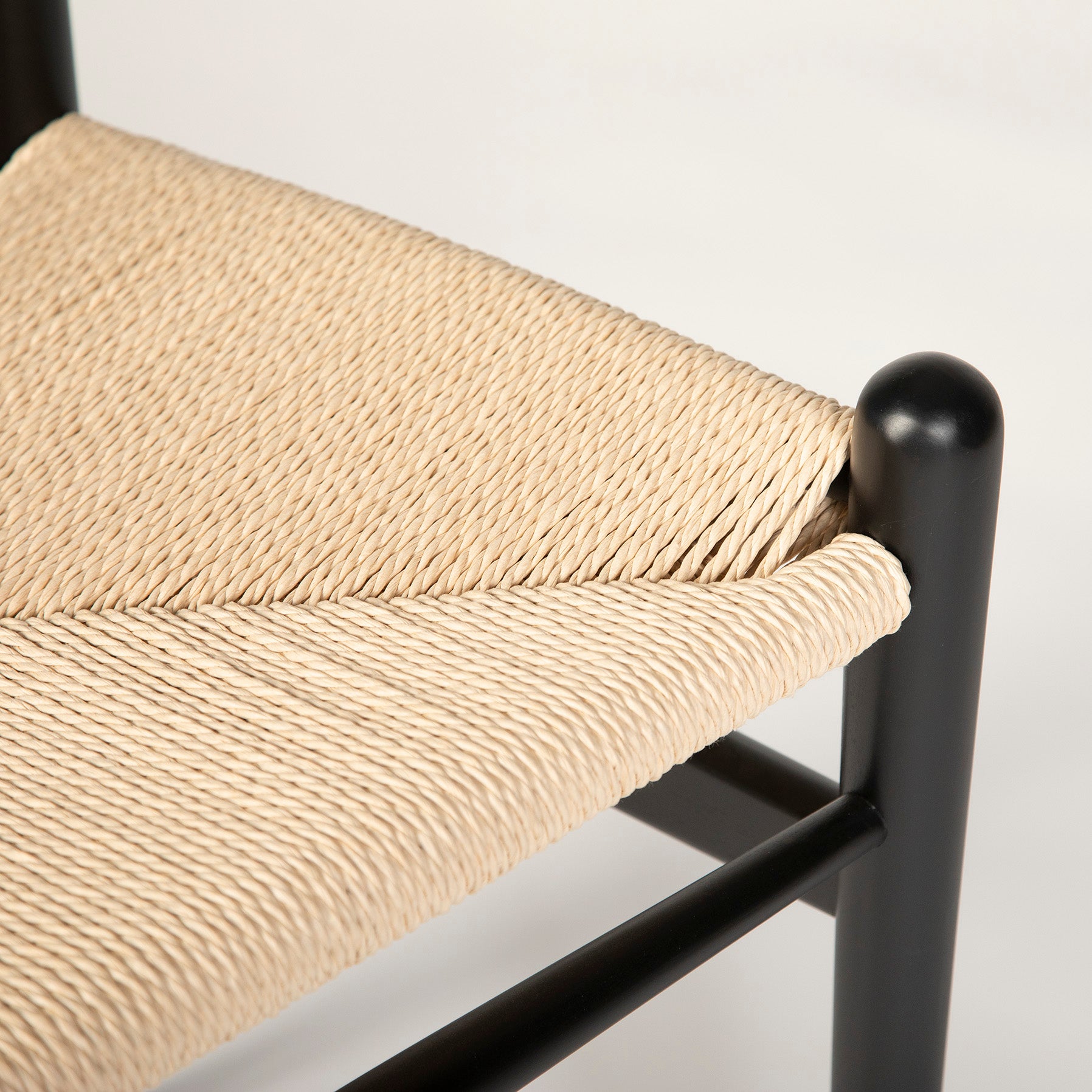 Silla Comedor Grand Cuerda Negra