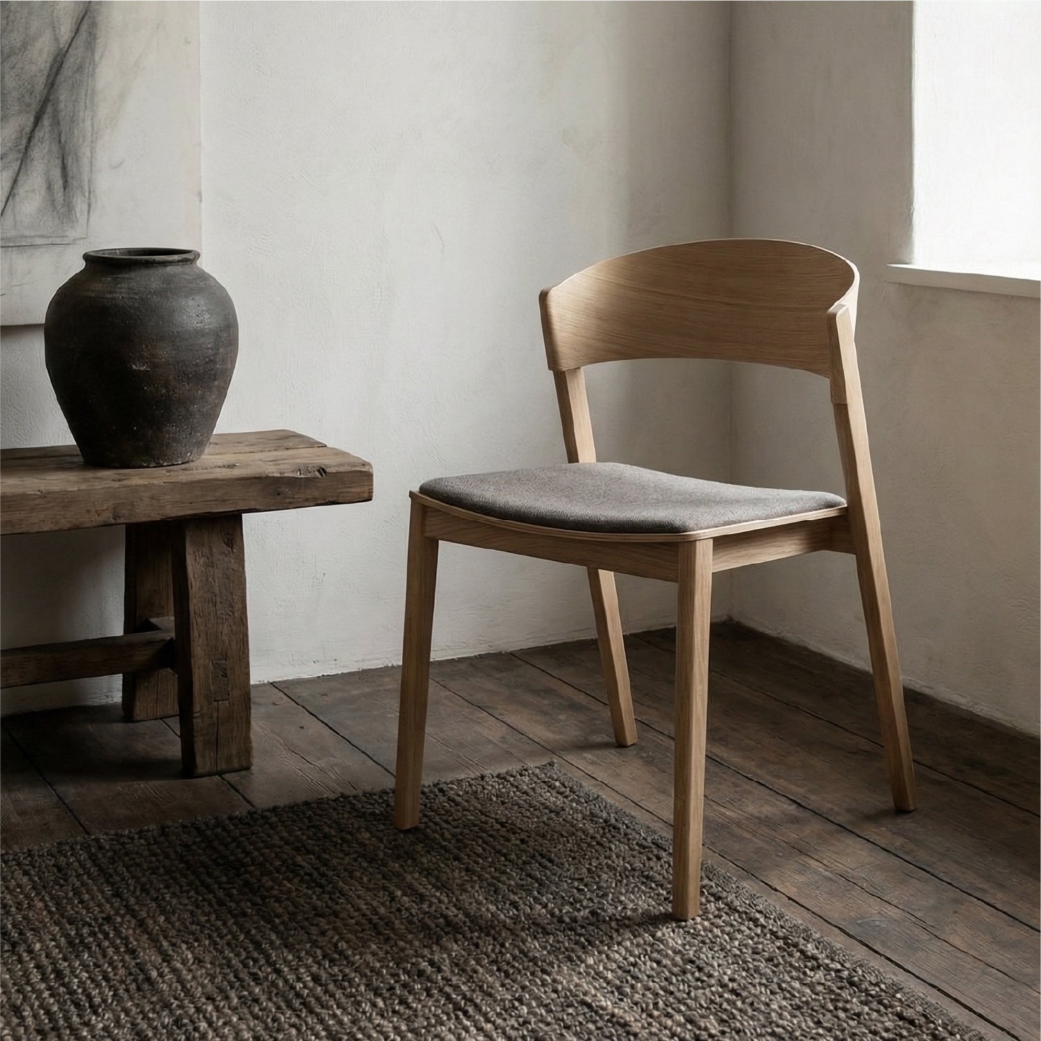 Silla Comedor Yates Tela Natural