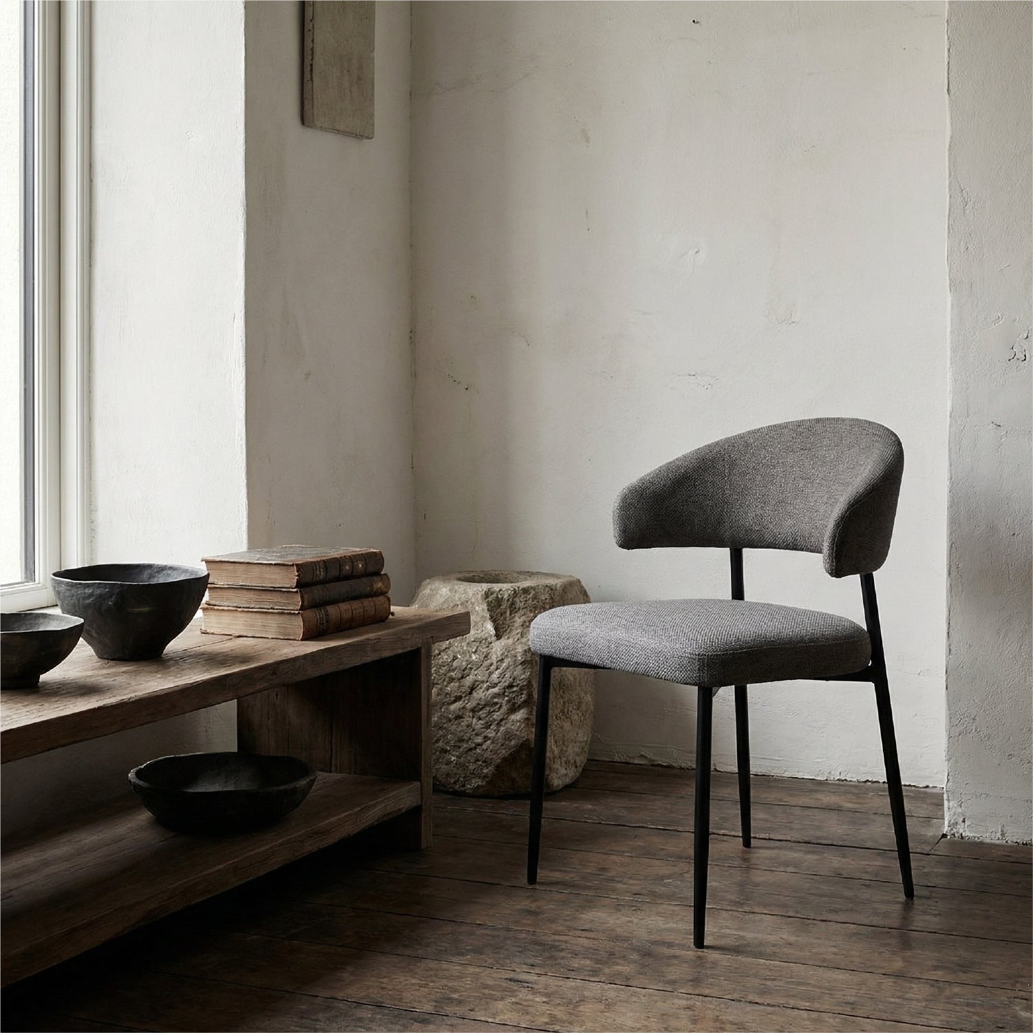 Silla Comedor Edina Gris Cafe