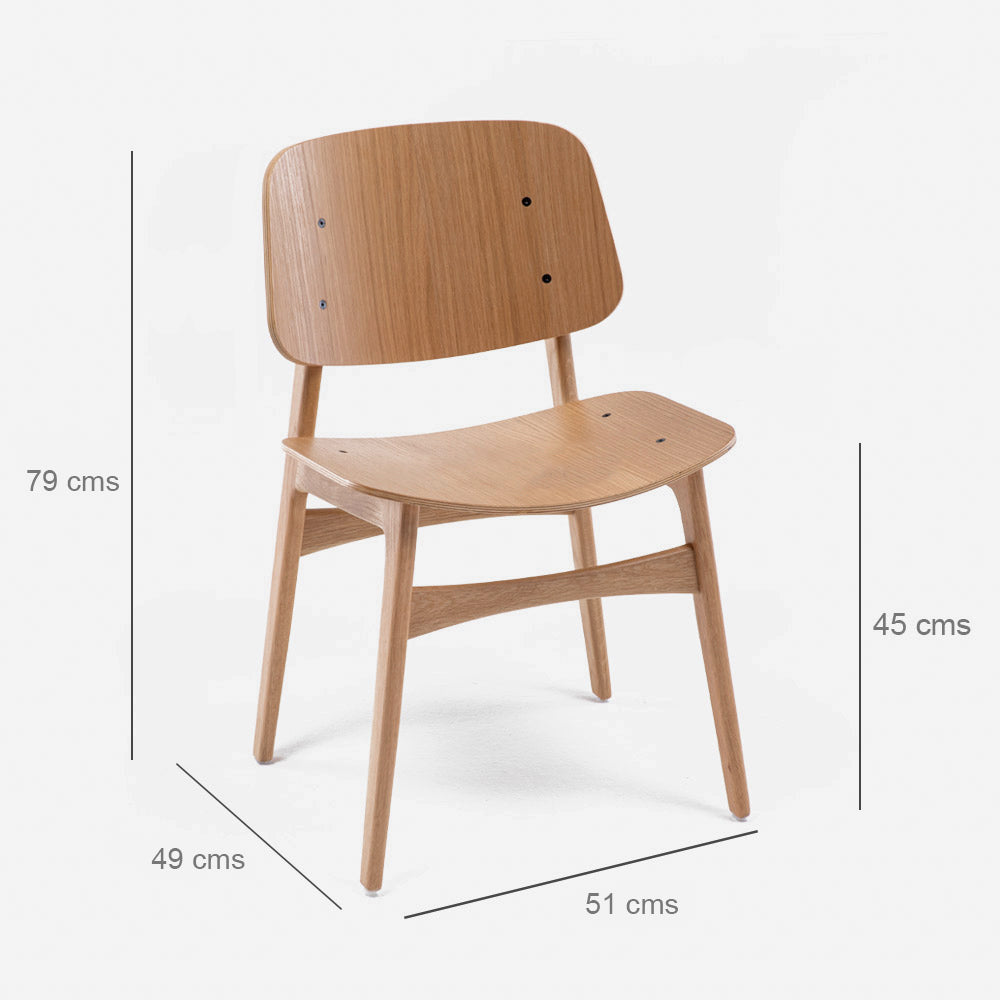 Silla Comedor Aston Natural