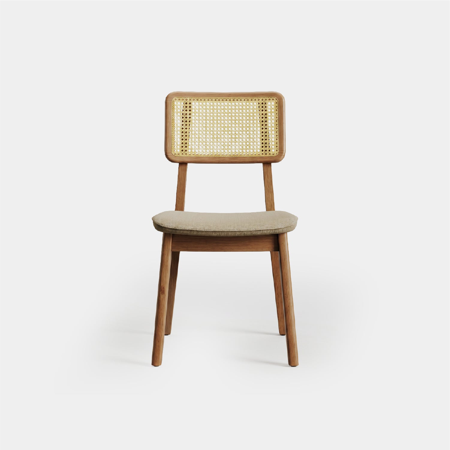 Silla Comedor Monte rattan beige