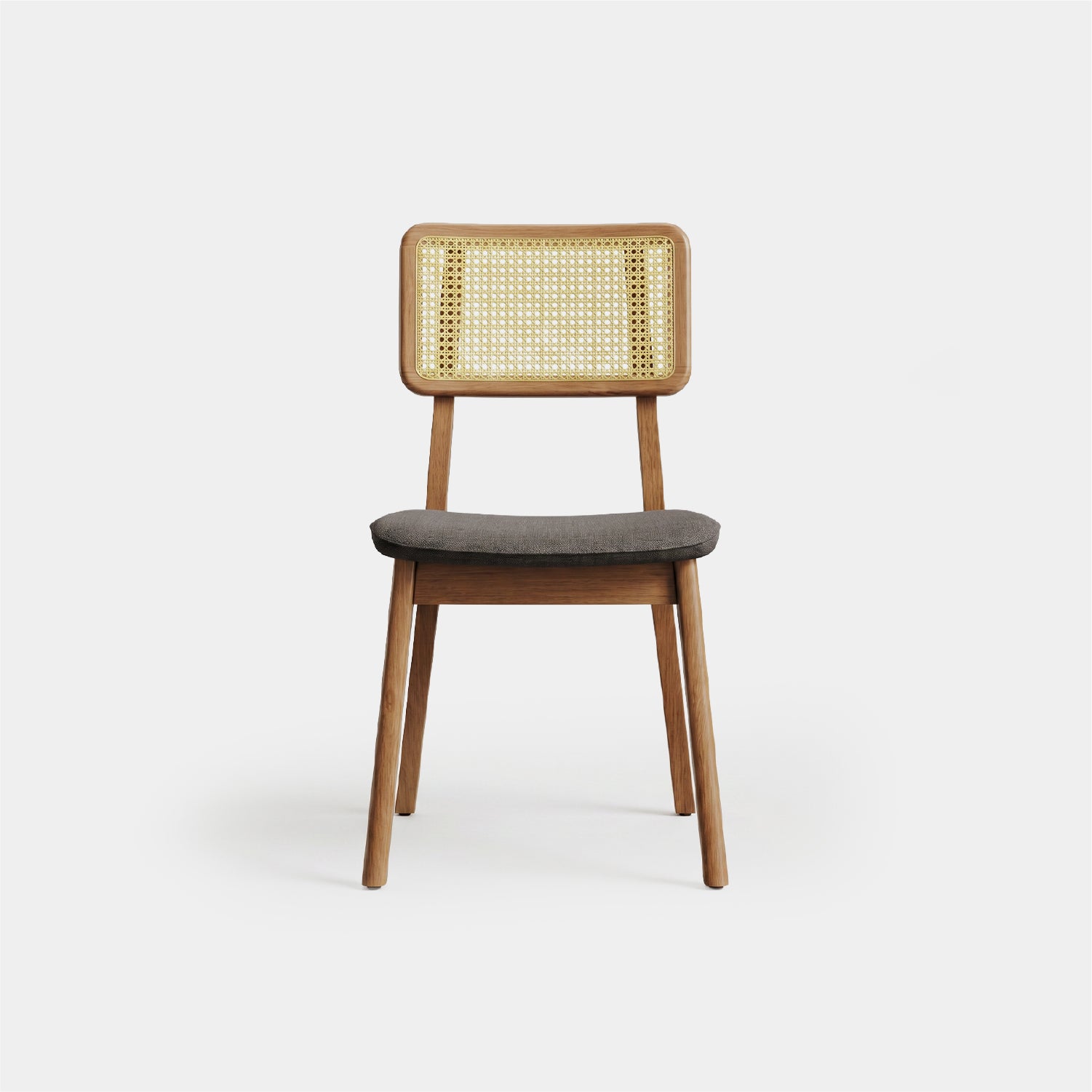 Silla Comedor Monte rattan gris