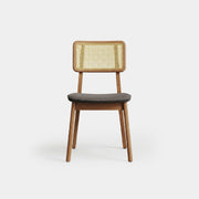 Silla Comedor Monte rattan gris