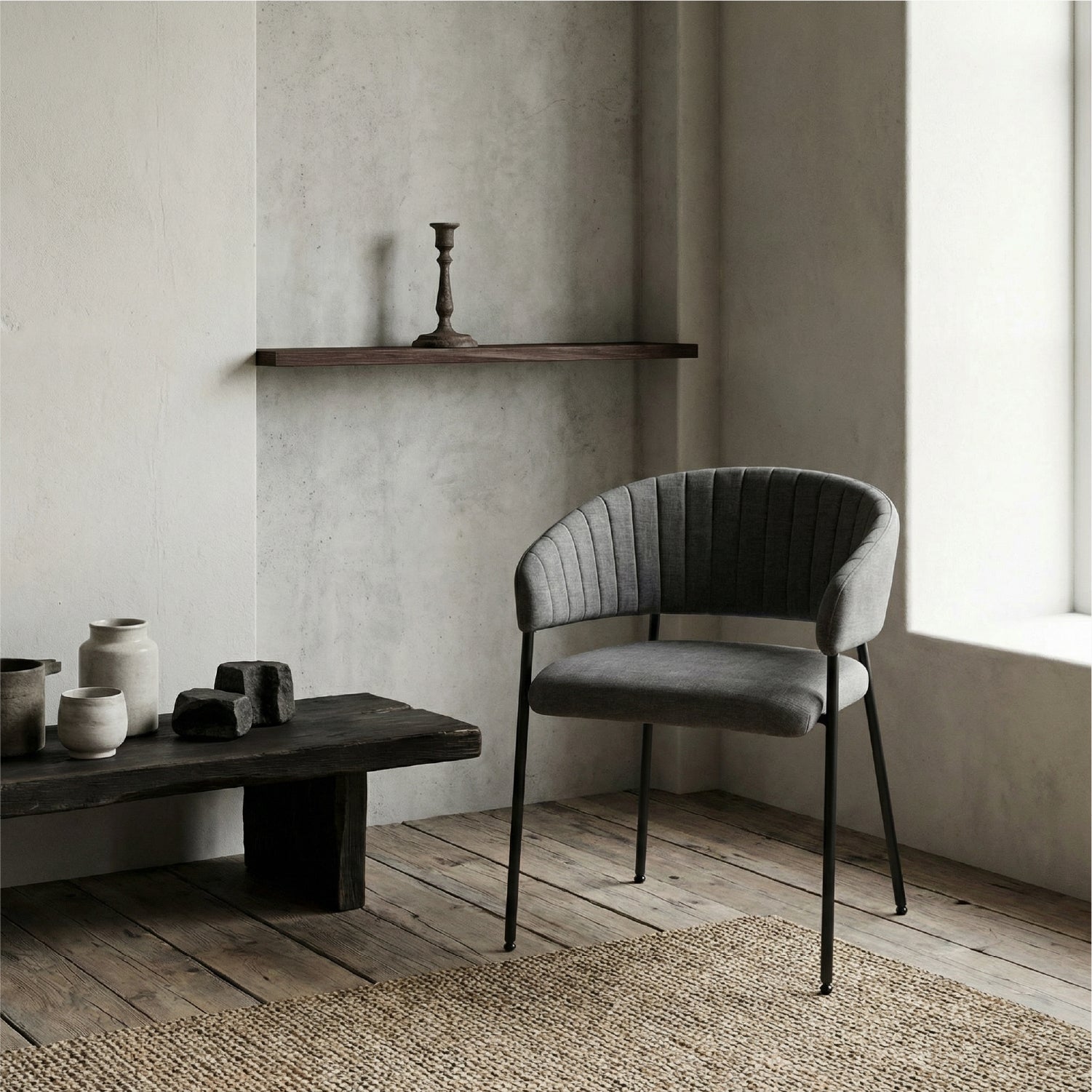 Silla Comedor Ann II Gris Oscuro