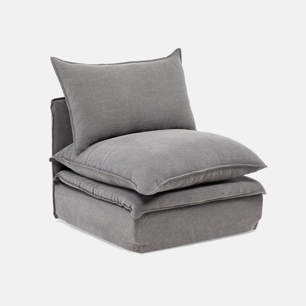 Sillon Radley 1P Armless Gris oscuro