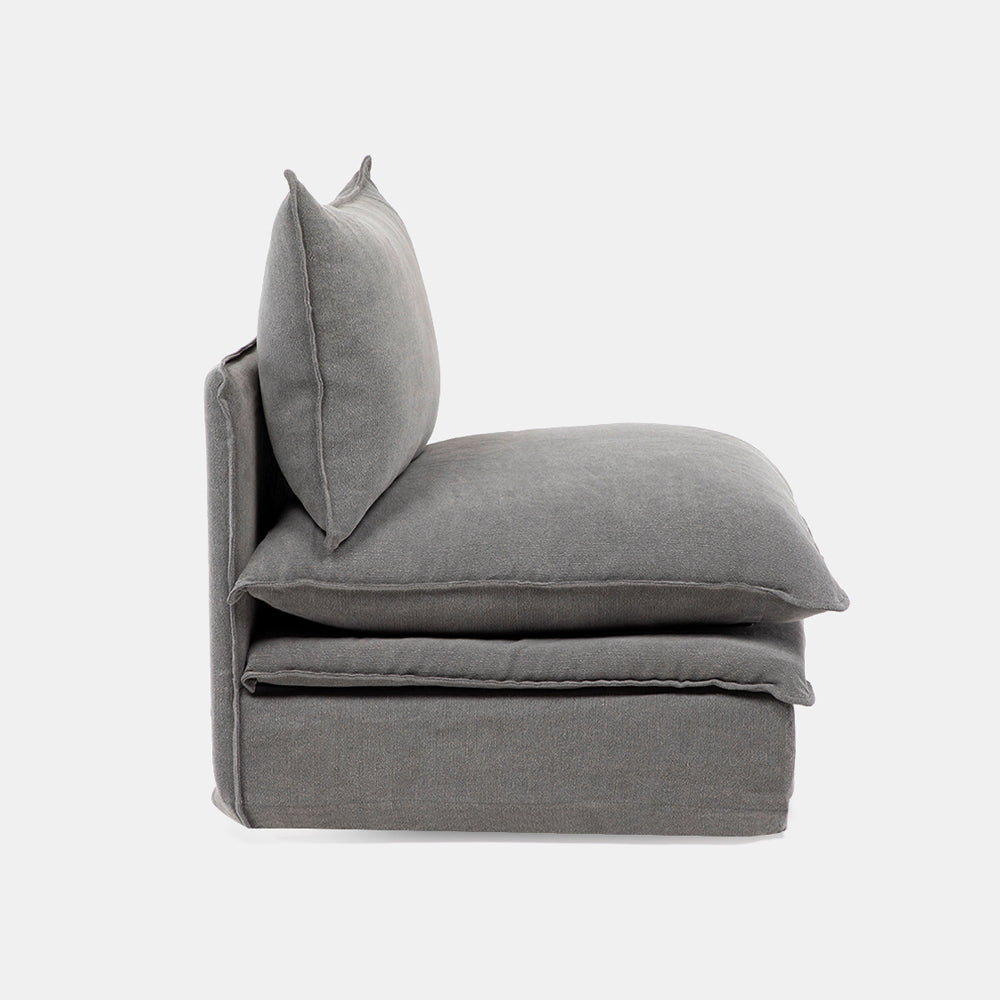 Sillon Radley 1P Armless Gris oscuro
