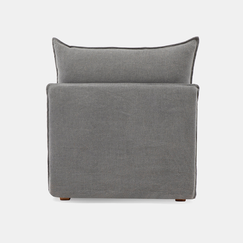 Sillon Radley 1P Armless Gris oscuro