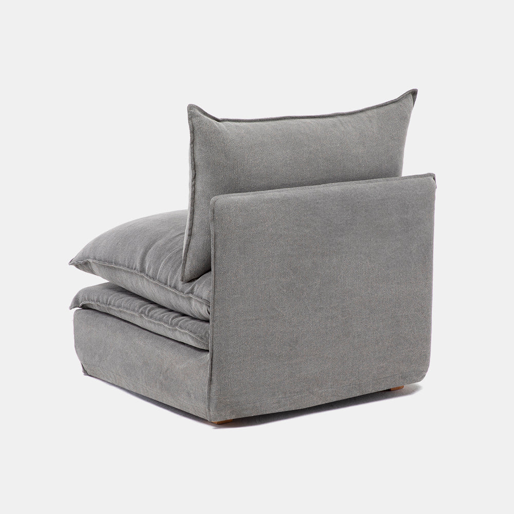 Sillon Radley 1P Armless Gris oscuro
