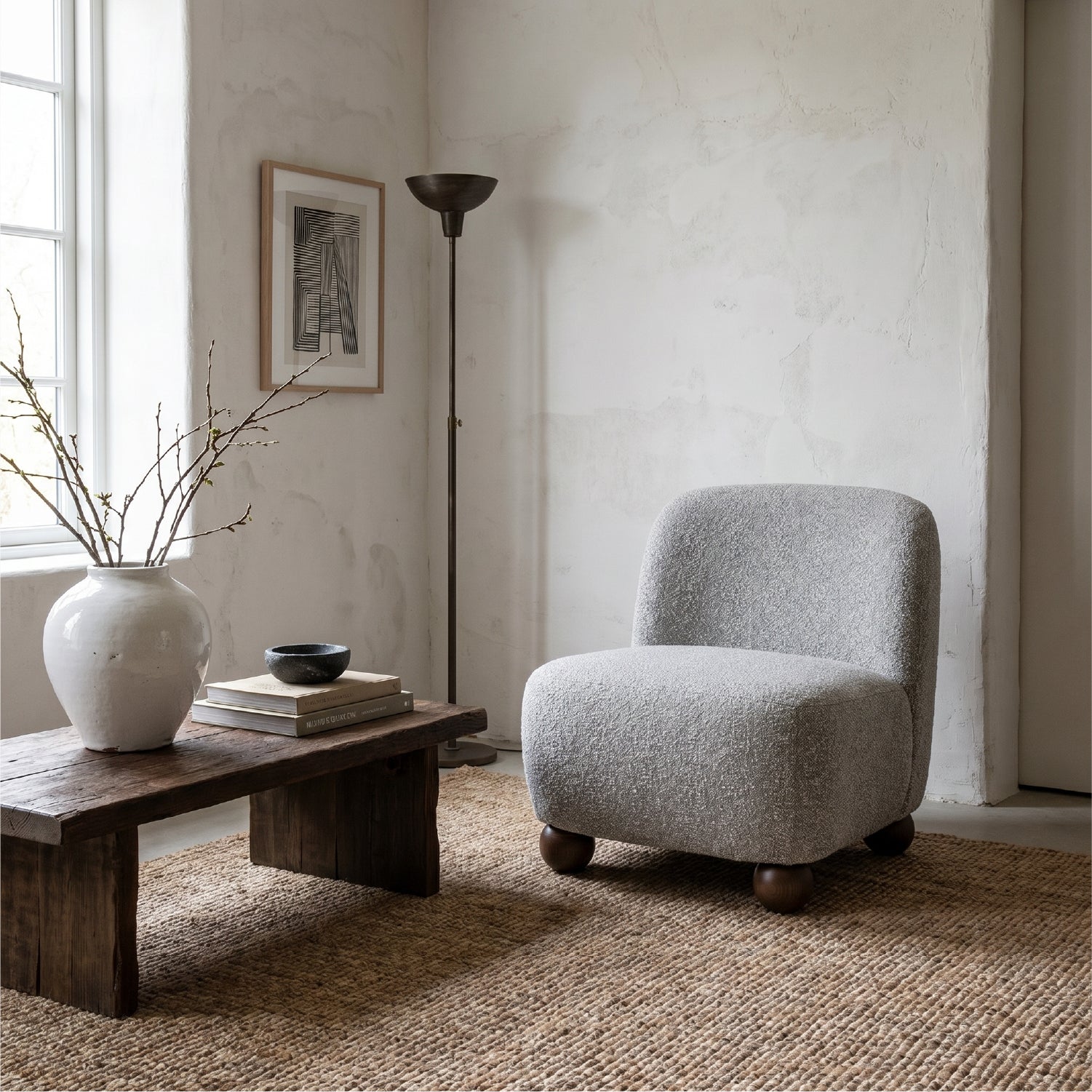 Sillon Pierce Cafe Boucle