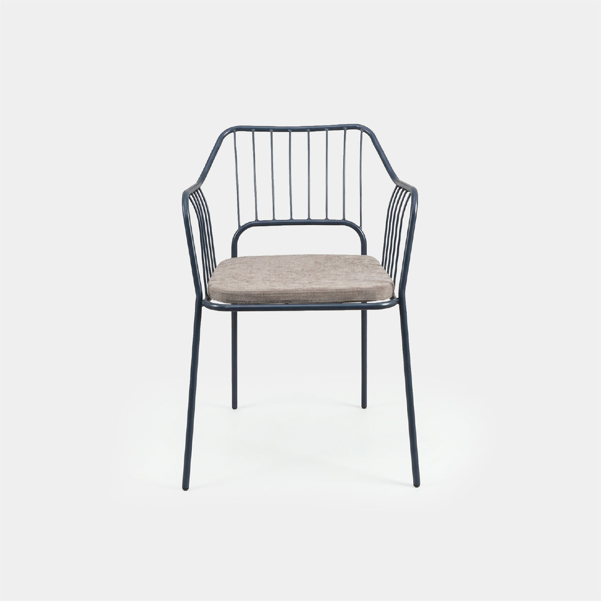 Silla Comedor Terraza Bruma Gris Oscuro