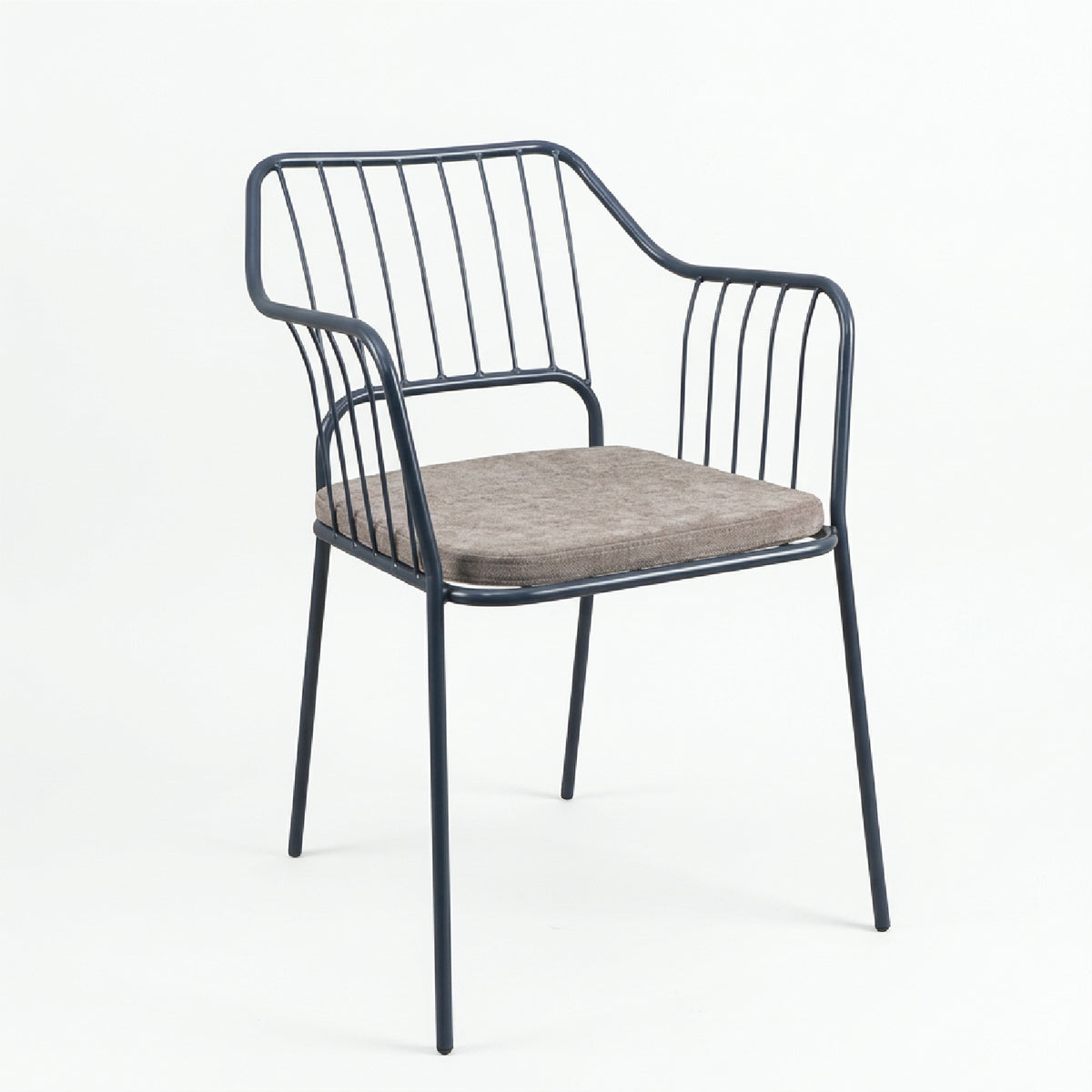 Silla Comedor Terraza Bruma Gris Oscuro