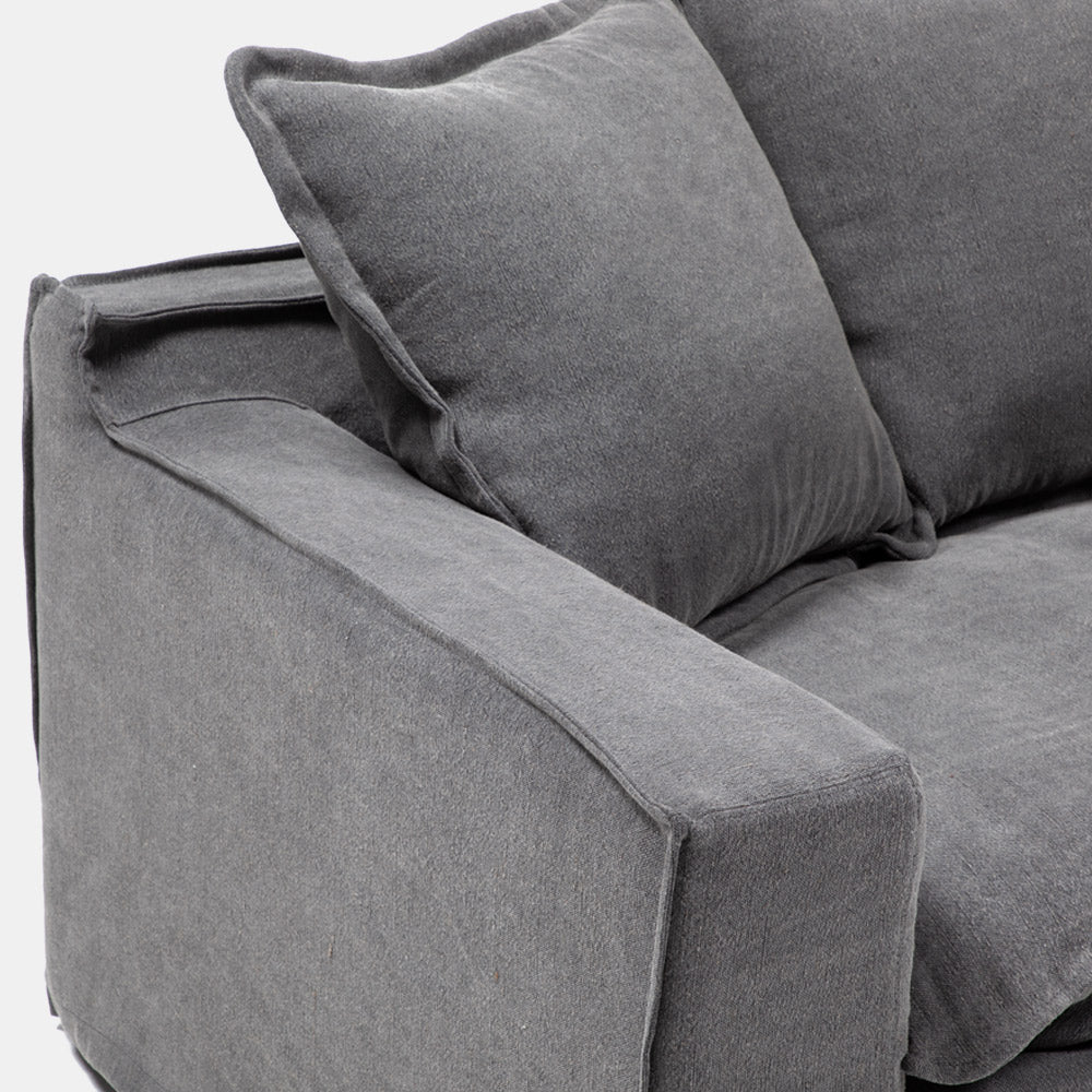 Sofa 2,5C Orson Acero
