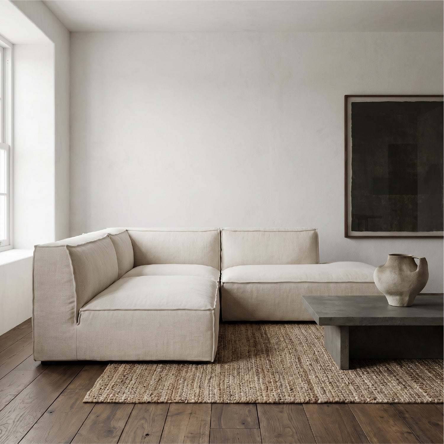 Sofa Seccional Cube Armless Izq. Crudo