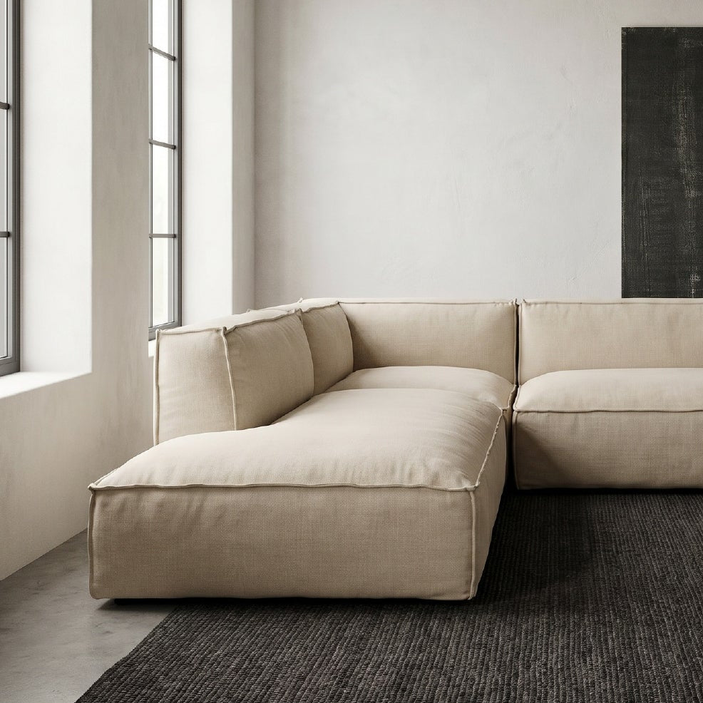 Sofa Seccional Cube Armless Der. Crudo