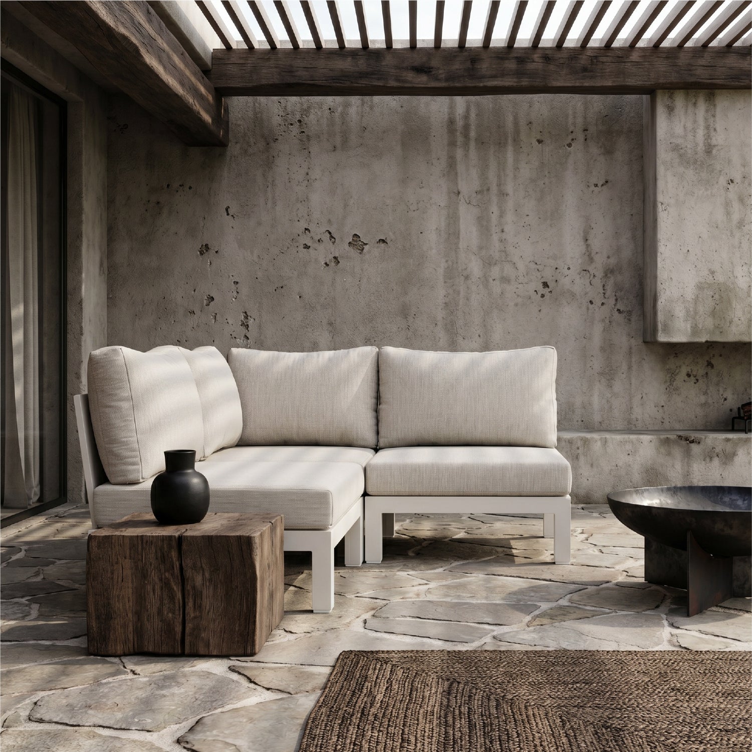 Sillon Central Terraza Riva Beige