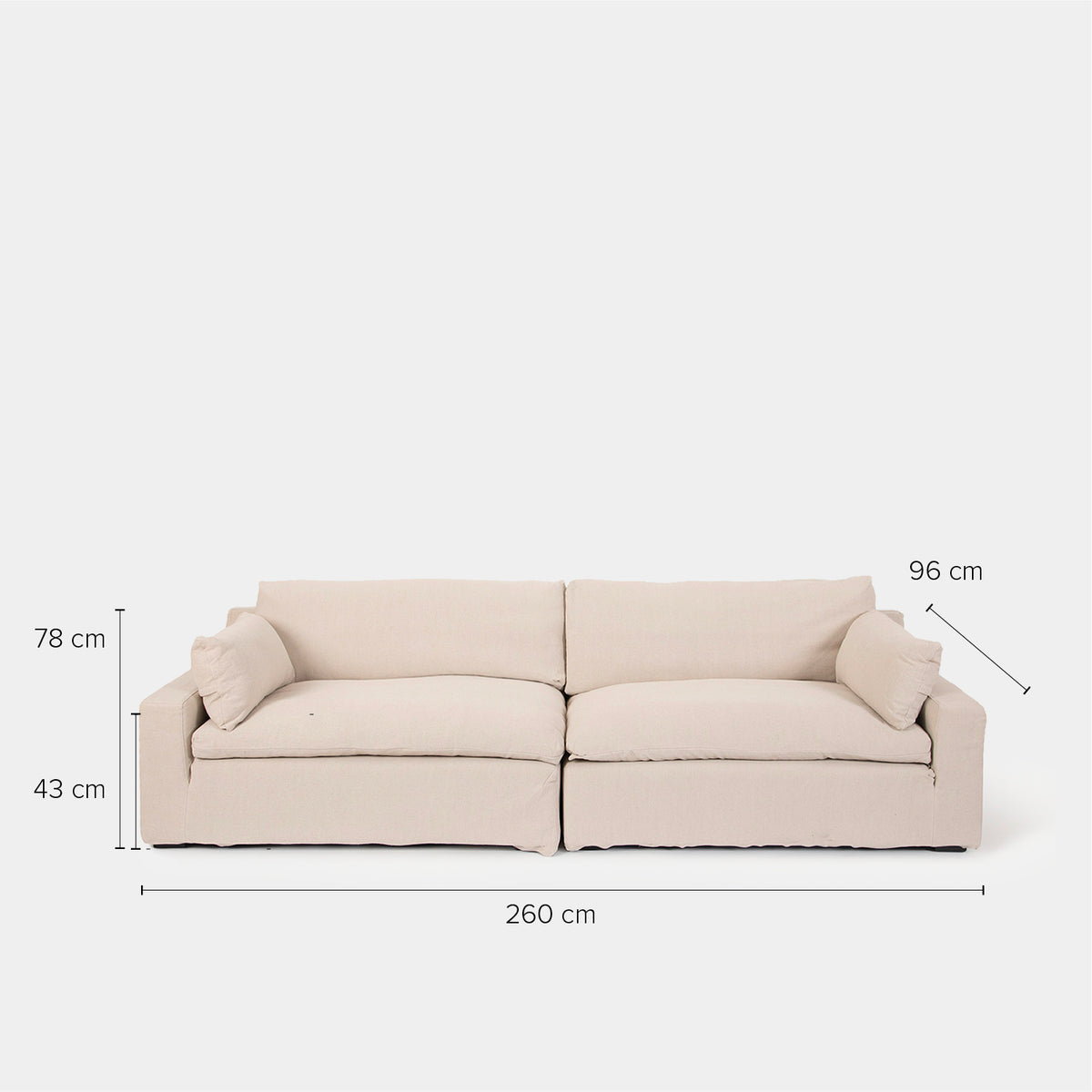 Sofa Seccional Jacques Crudo