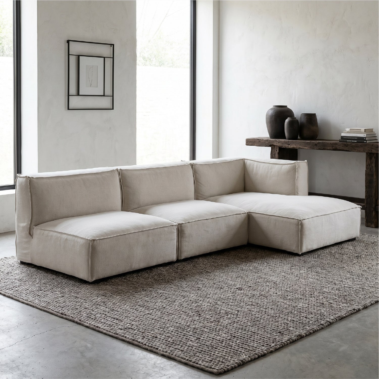 Sofa Seccional Cube Widecouch Izq. Crudo