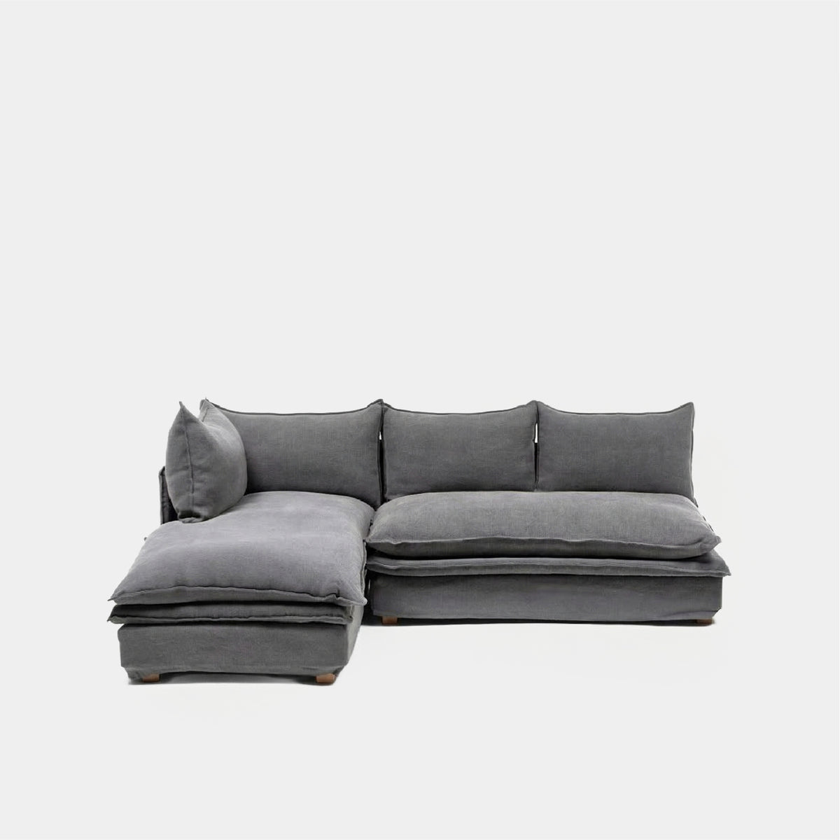 Sofa Seccional Radley M Der. Acero